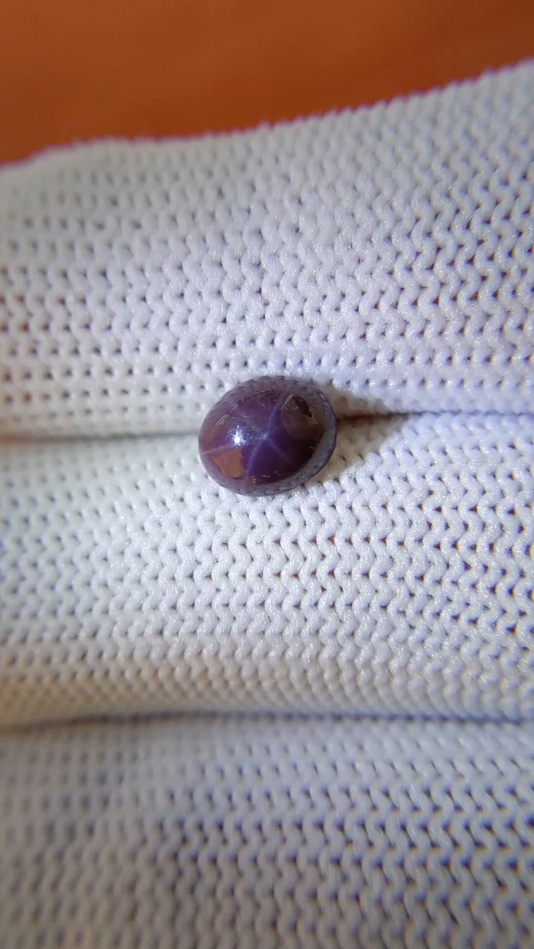 1.70 Ct. Purple Star Spinel from Ceylon (Sri Lanka) Size Video