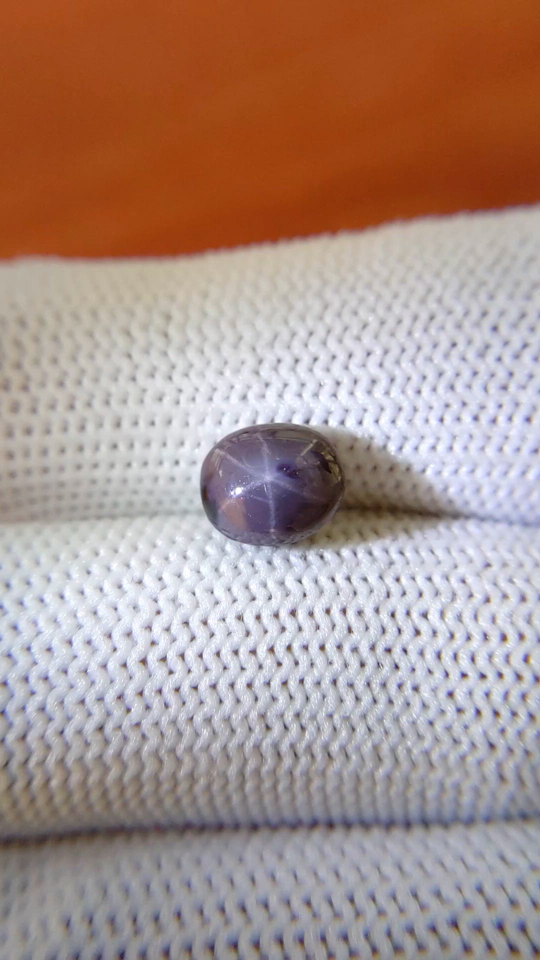 2.84 Ct. Purple Star Spinel from Ceylon (Sri Lanka) Size Video