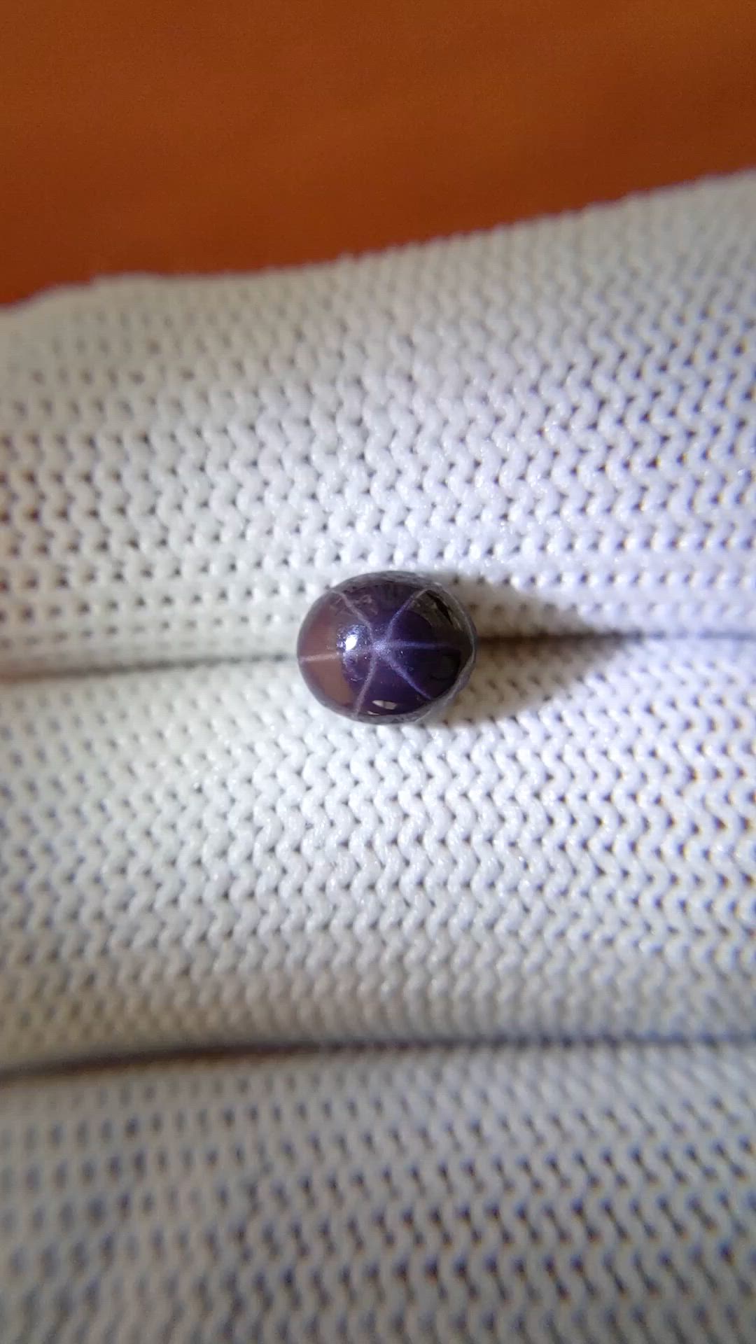 2.14 Ct. Purple Star Spinel from Ceylon (Sri Lanka) Size Video