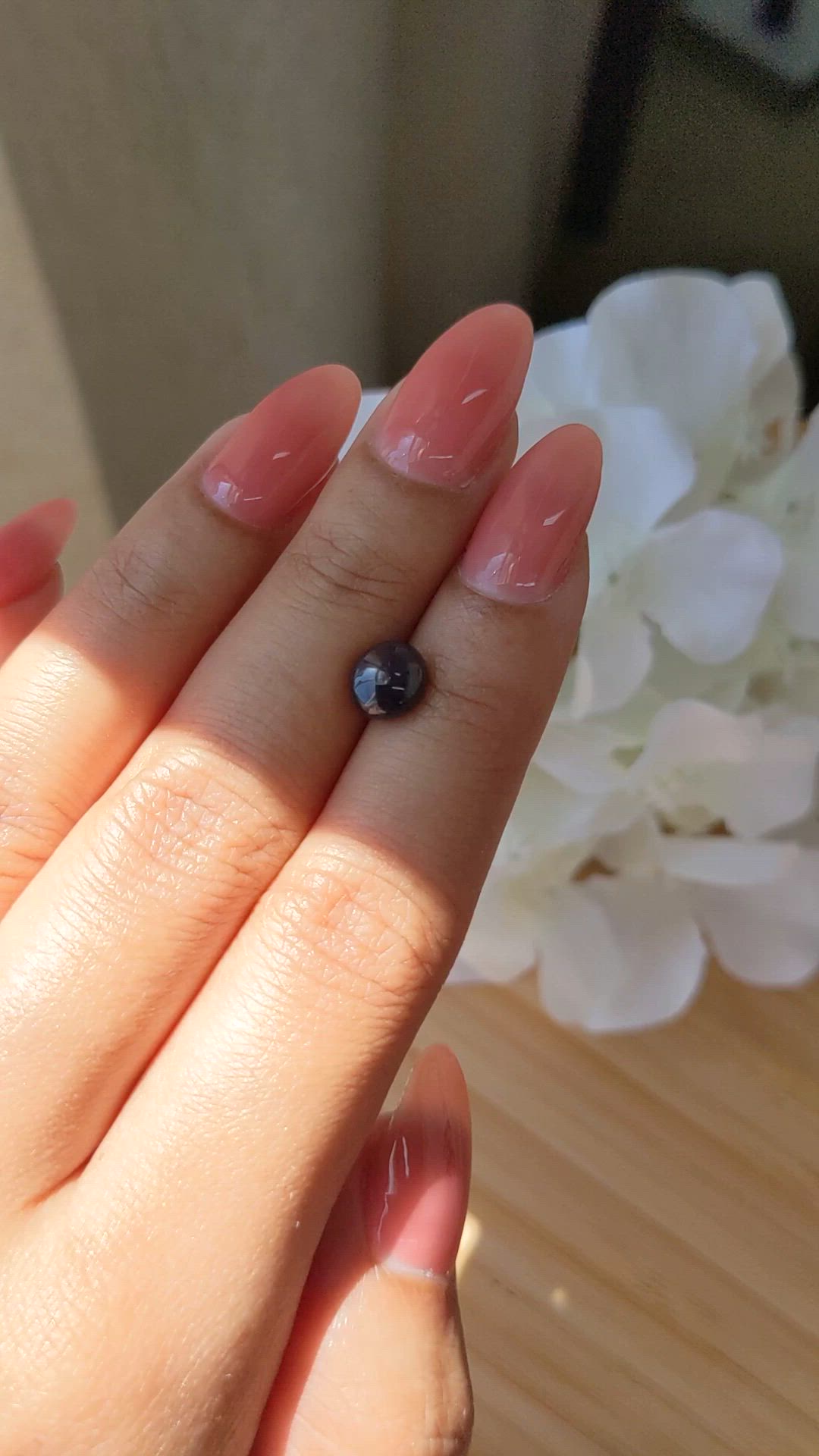 2.14 Ct. Purple Star Spinel from Ceylon (Sri Lanka) Size Video