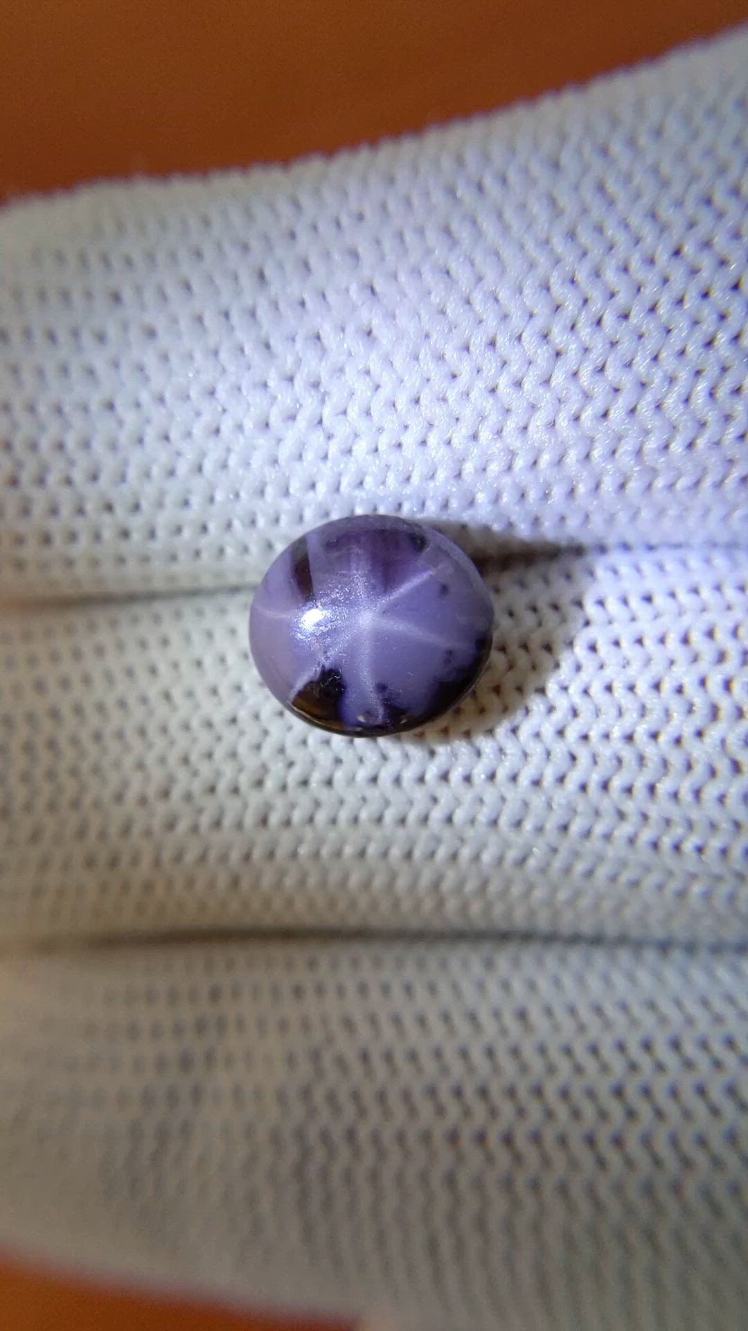 4.41 Ct. Purple Star Spinel from Ceylon (Sri Lanka) Size Video