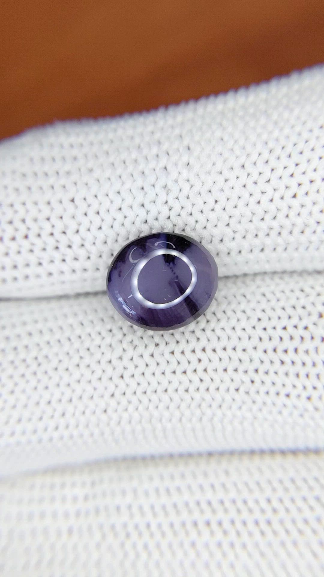 4.41 Ct. Purple Star Spinel from Ceylon (Sri Lanka) Size Video