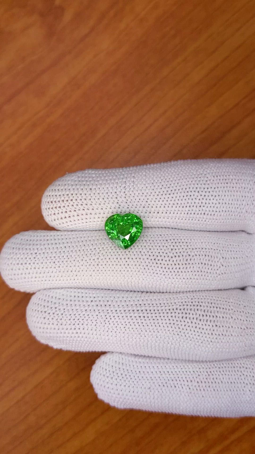 4.12 Ct. Tsavorite Garnet from Madagascar Size Video