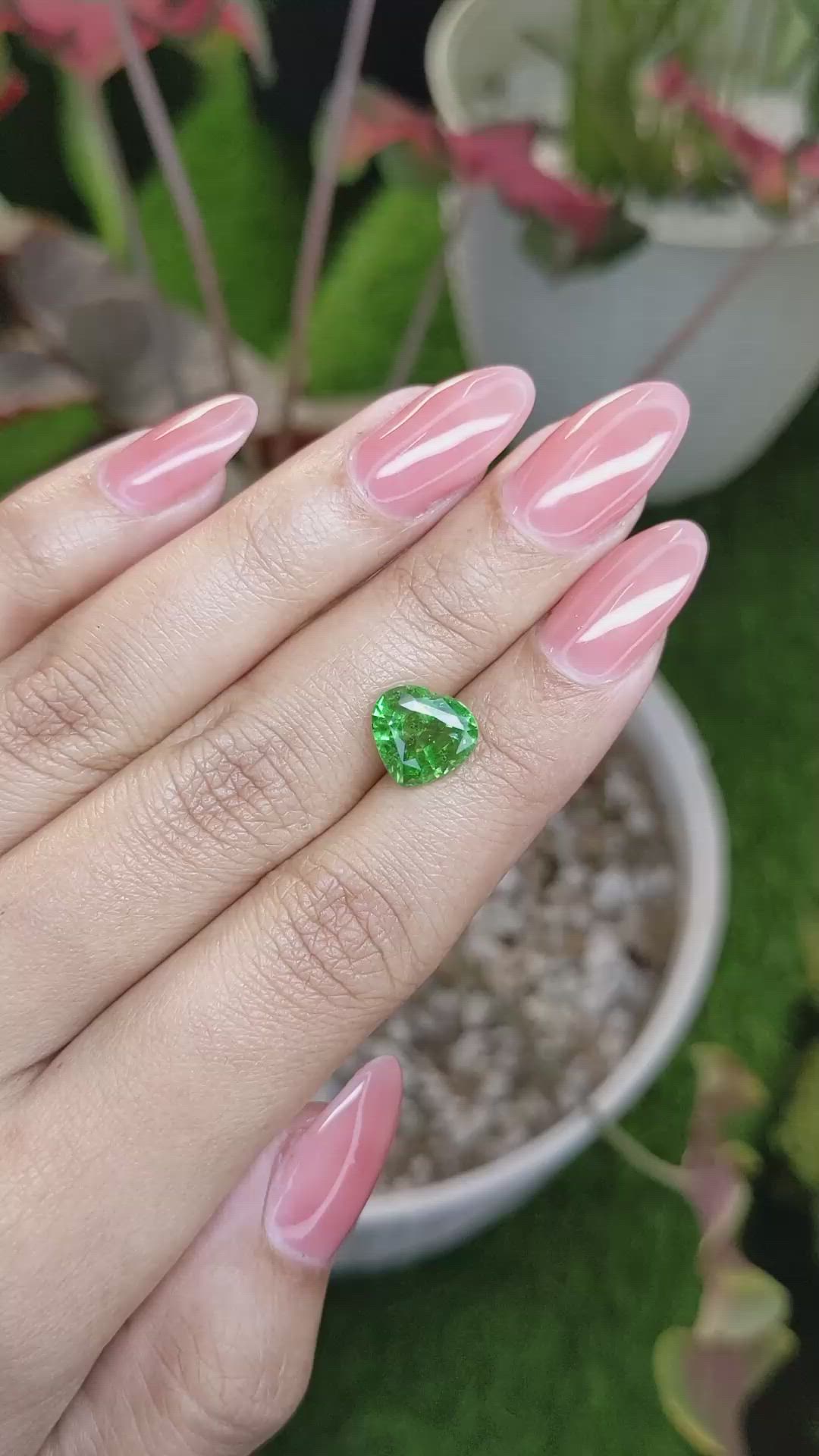 4.12 Ct. Tsavorite Garnet from Madagascar Size Video