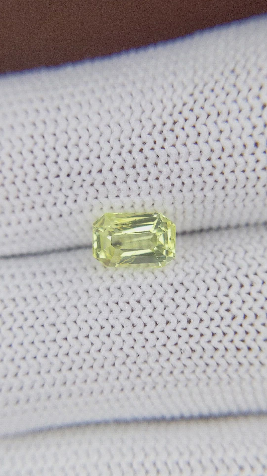 1.60 Ct. Yellowish Green Chrysoberyl from Madagascar Size Video