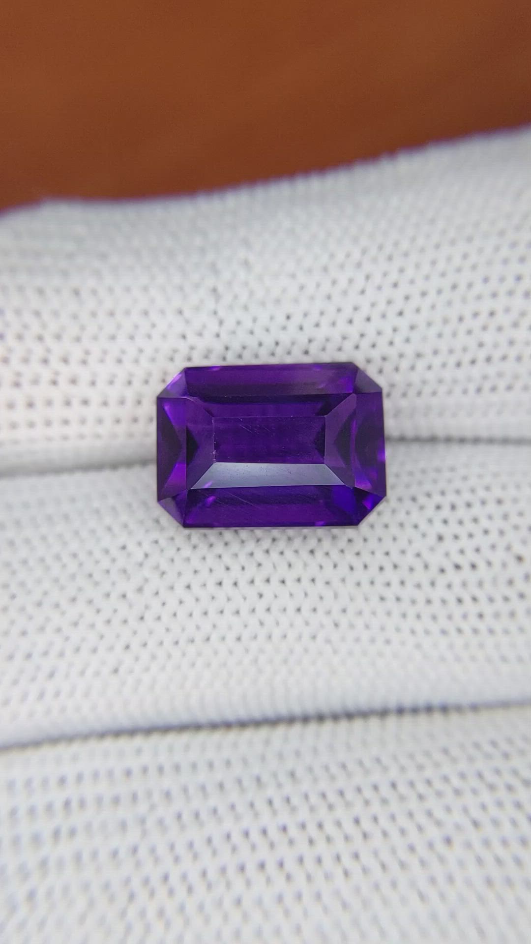 7.66 Ct. Purple Amethyst from Ceylon (Sri Lanka) Size Video
