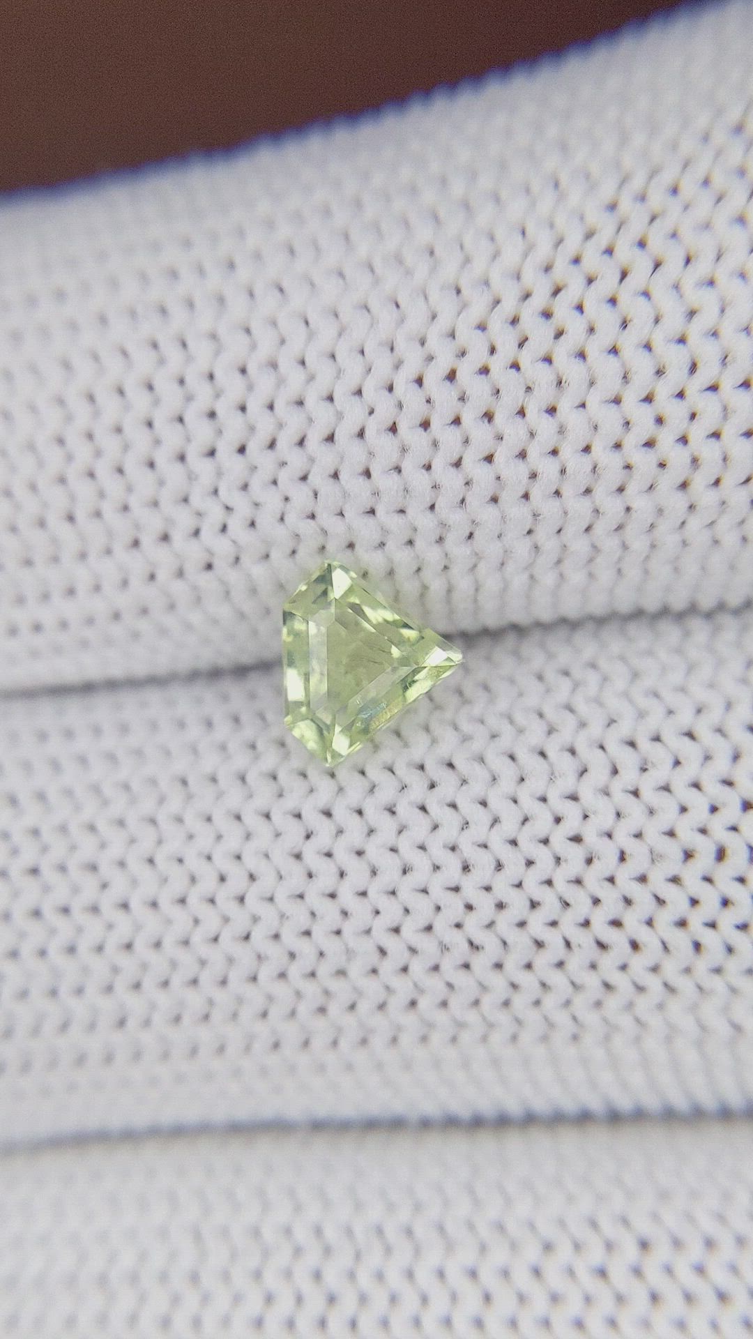 0.94 Ct. Yellowish Green Chrysoberyl from Madagascar Size Video
