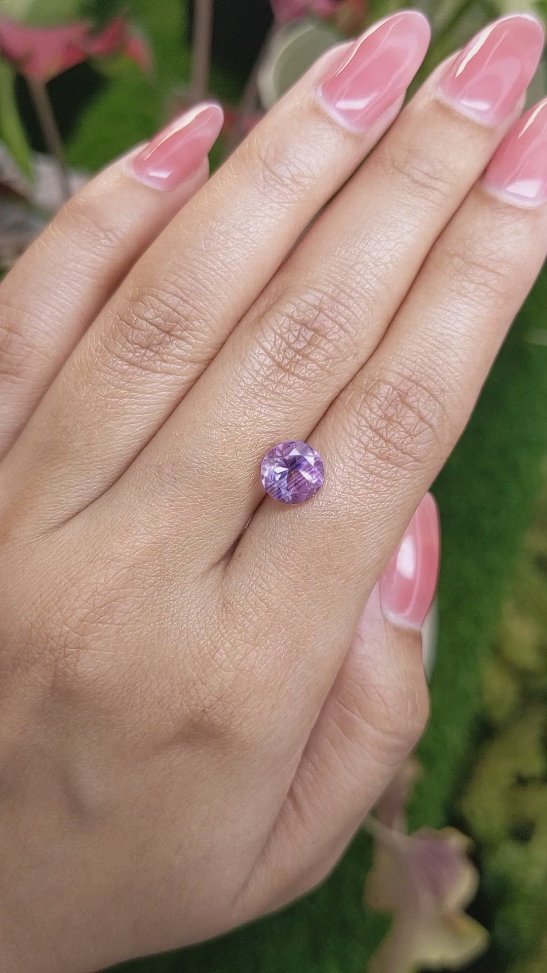 2.35 Ct. Purple Amethyst from Ceylon (Sri Lanka) Size Video