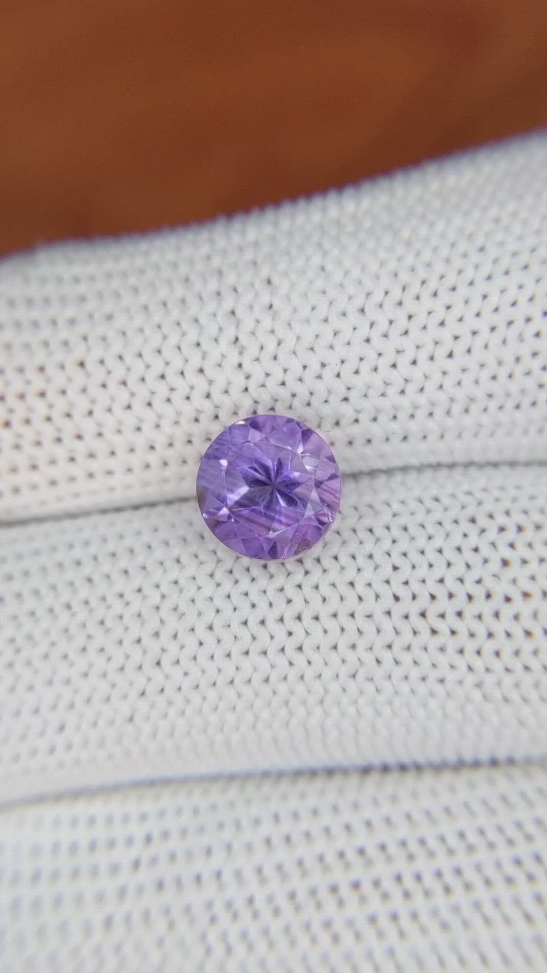 2.35 Ct. Purple Amethyst from Ceylon (Sri Lanka) Size Video