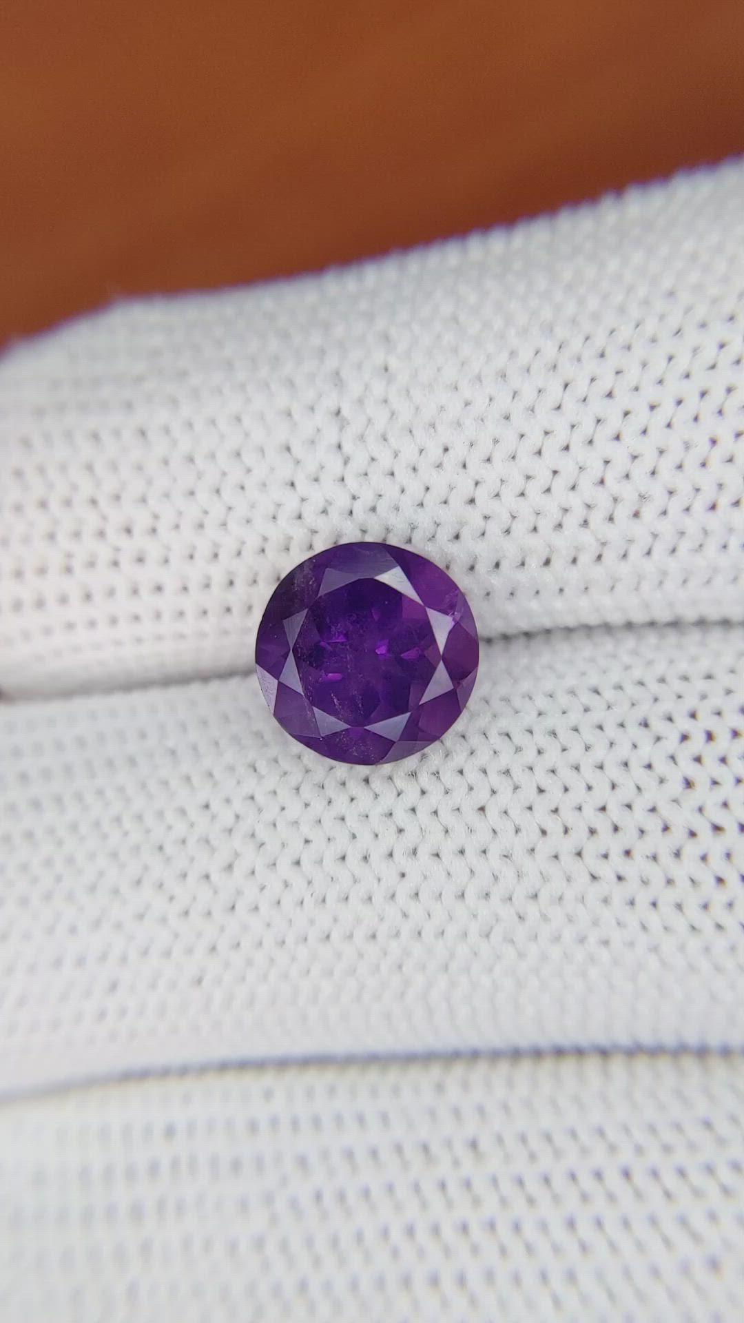 2.43 Ct. Purple Amethyst from Ceylon (Sri Lanka) Size Video
