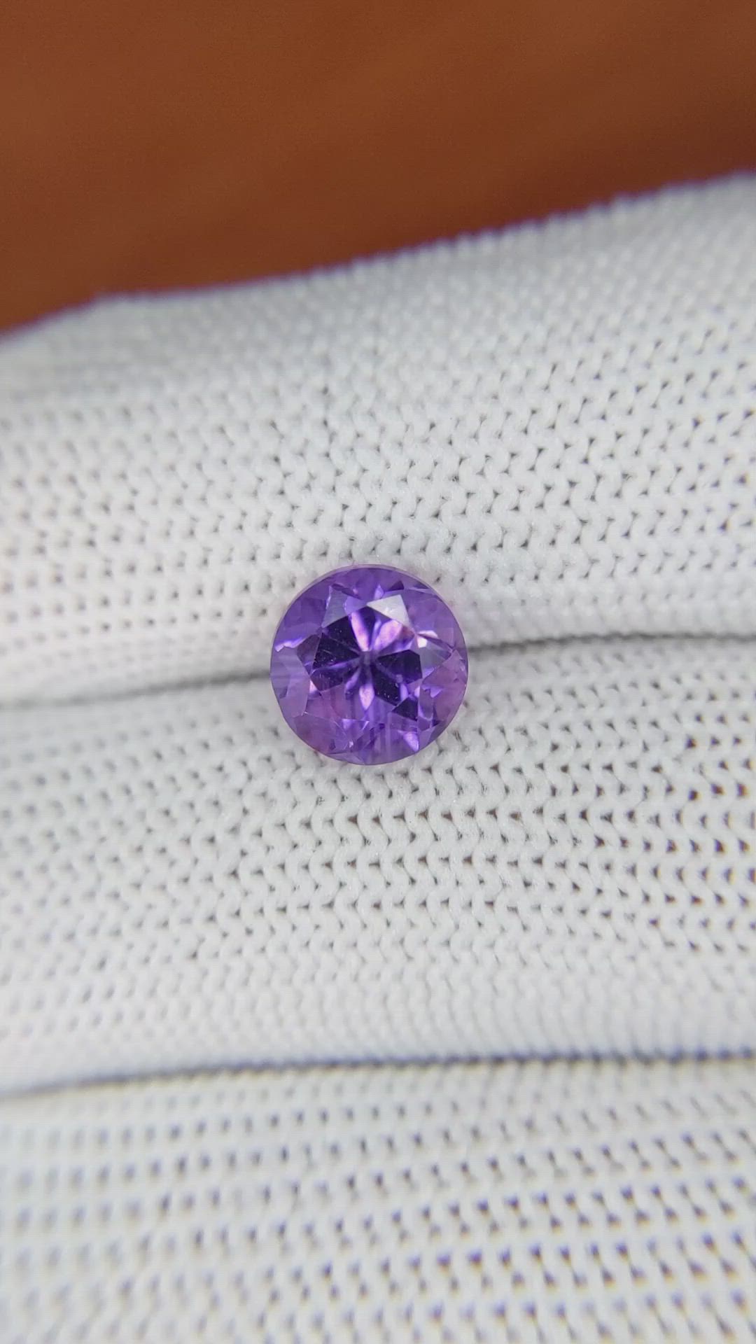 2.14 Ct. Purple Amethyst from Ceylon (Sri Lanka) Size Video