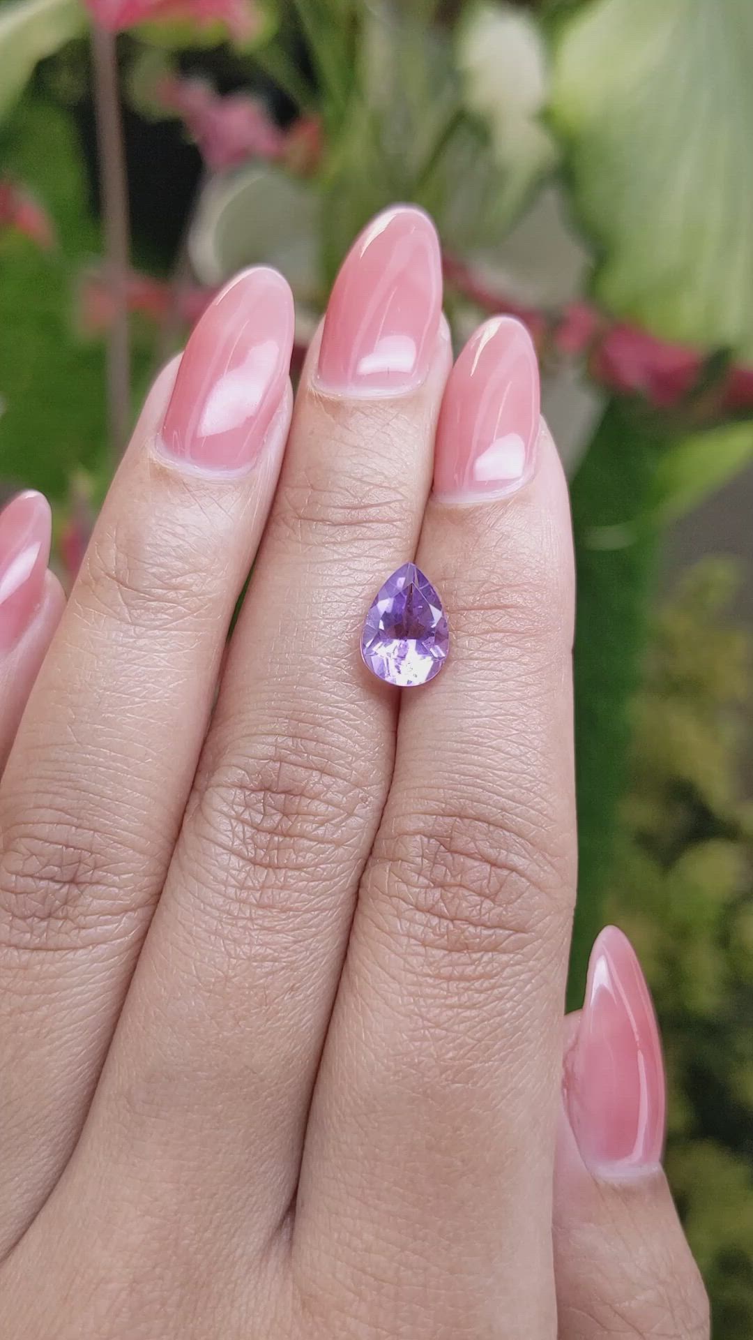 1.93 Ct. Purple Amethyst from Ceylon (Sri Lanka) Size Video