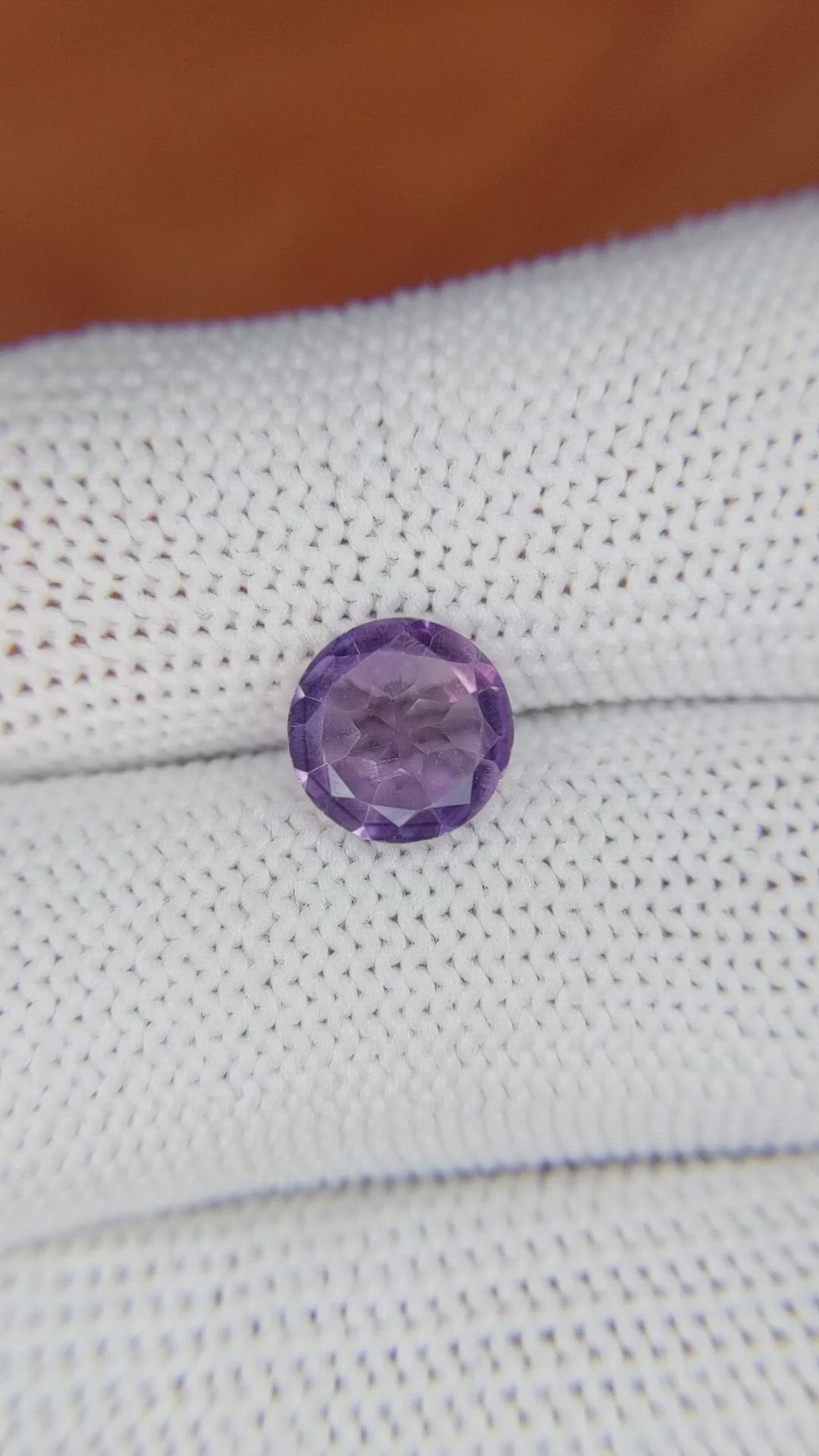 1.55 Ct. Purple Amethyst from Ceylon (Sri Lanka) Size Video