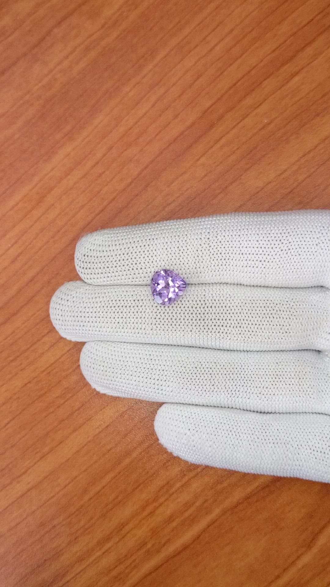2.40 Ct. Purple Amethyst from Ceylon (Sri Lanka) Size Video