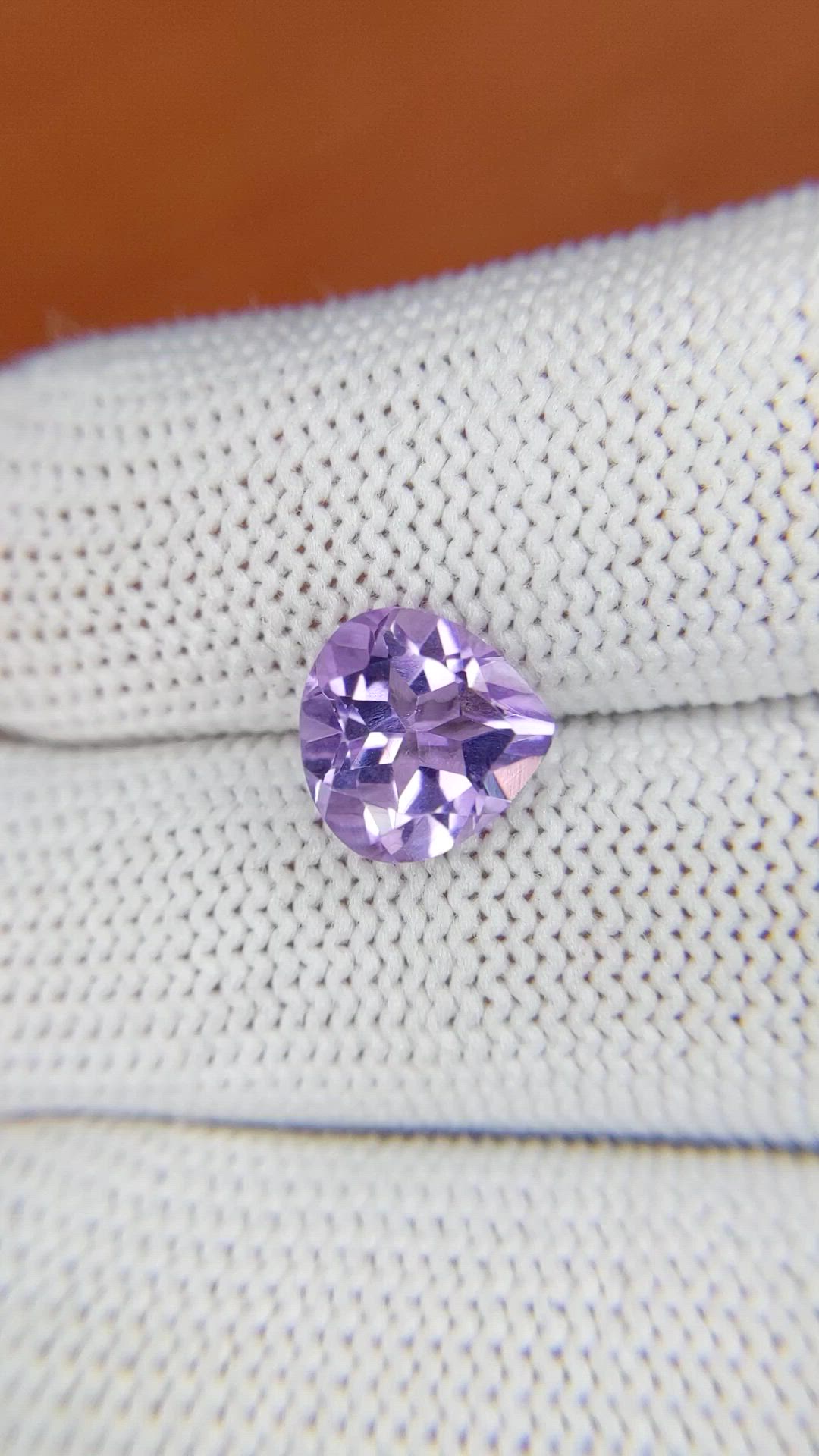 2.40 Ct. Purple Amethyst from Ceylon (Sri Lanka) Size Video