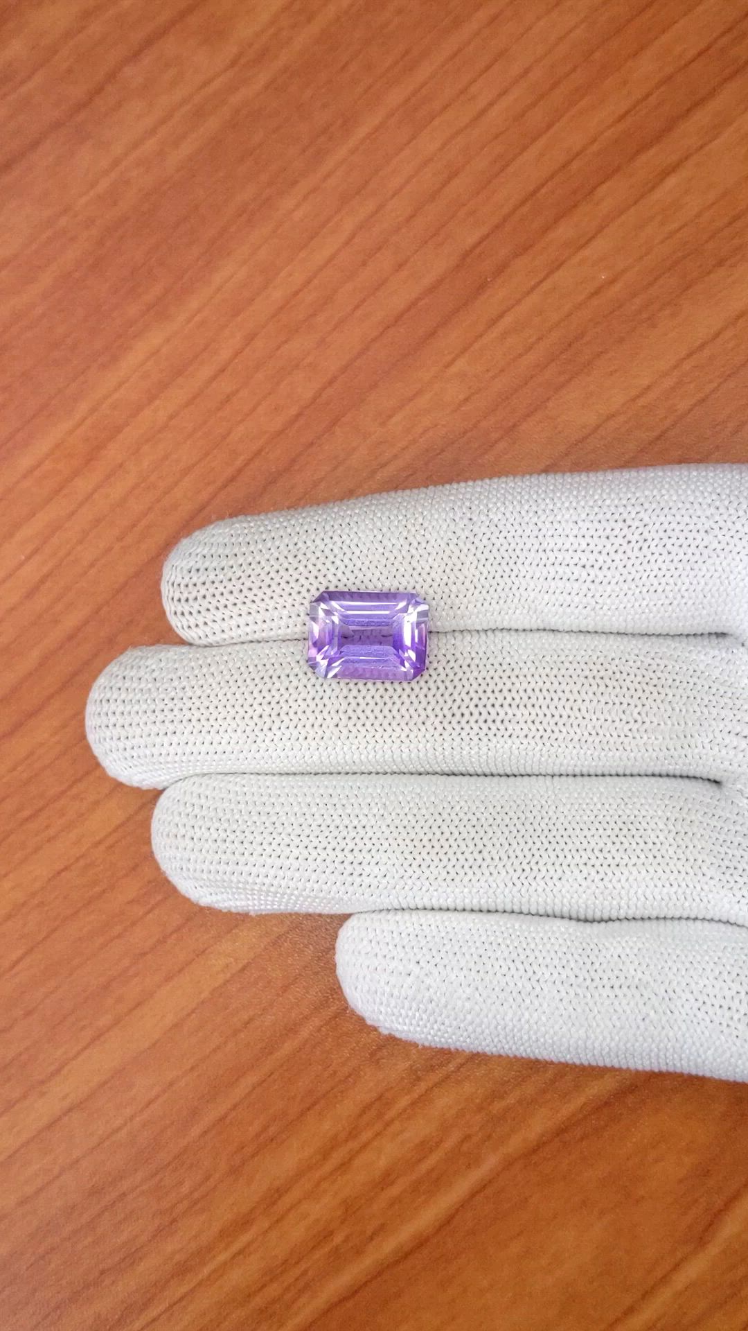 6.36 Ct. Purple Amethyst from Ceylon (Sri Lanka) Size Video