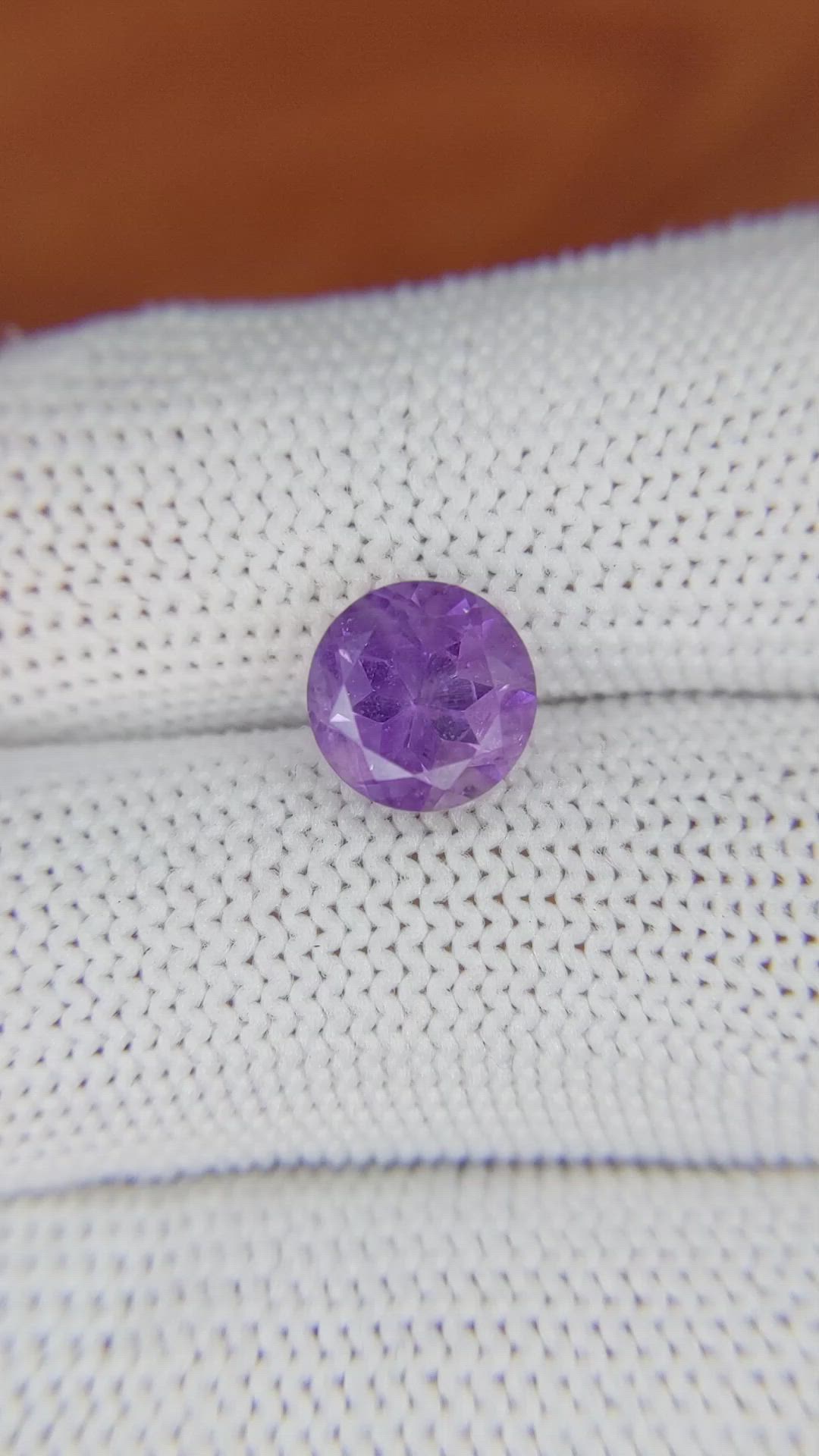 2.31 Ct. Purple Amethyst from Ceylon (Sri Lanka) Size Video