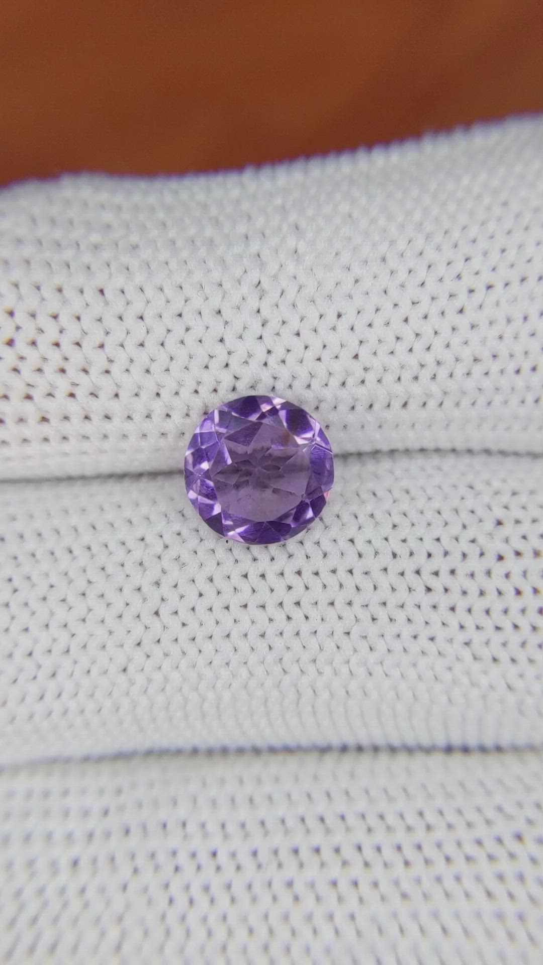 1.55 Ct. Purple Amethyst from Ceylon (Sri Lanka) Size Video