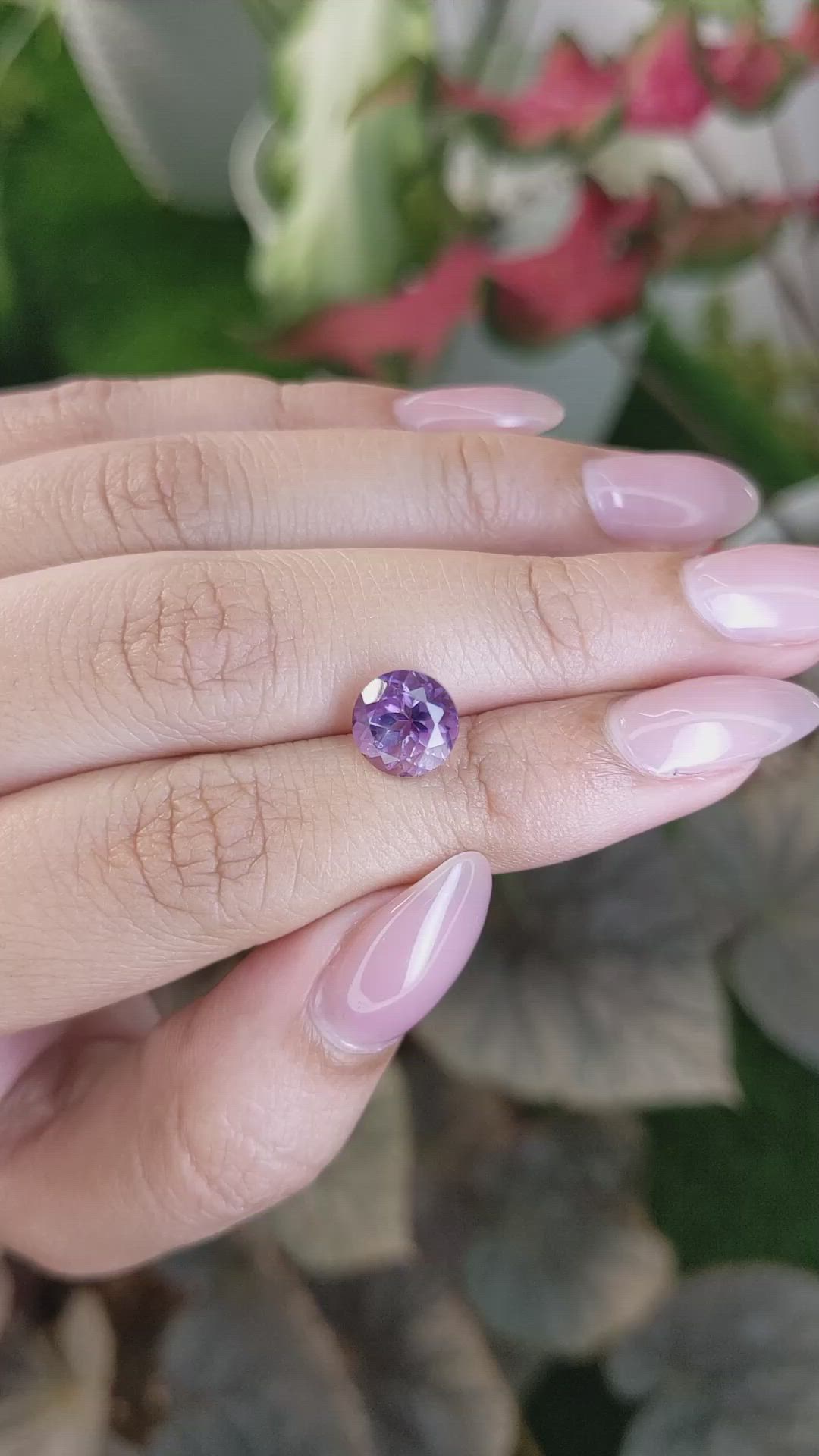 2.44 Ct. Purple Amethyst from Ceylon (Sri Lanka) Size Video