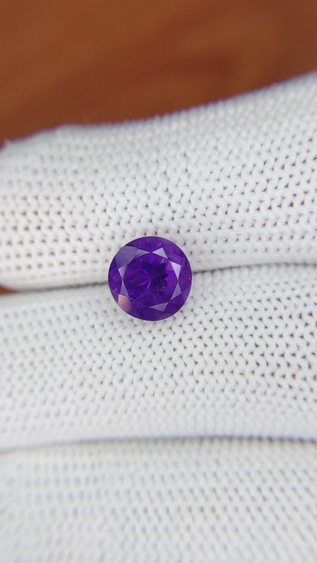 2.22 Ct. Purple Amethyst from Ceylon (Sri Lanka) Size Video