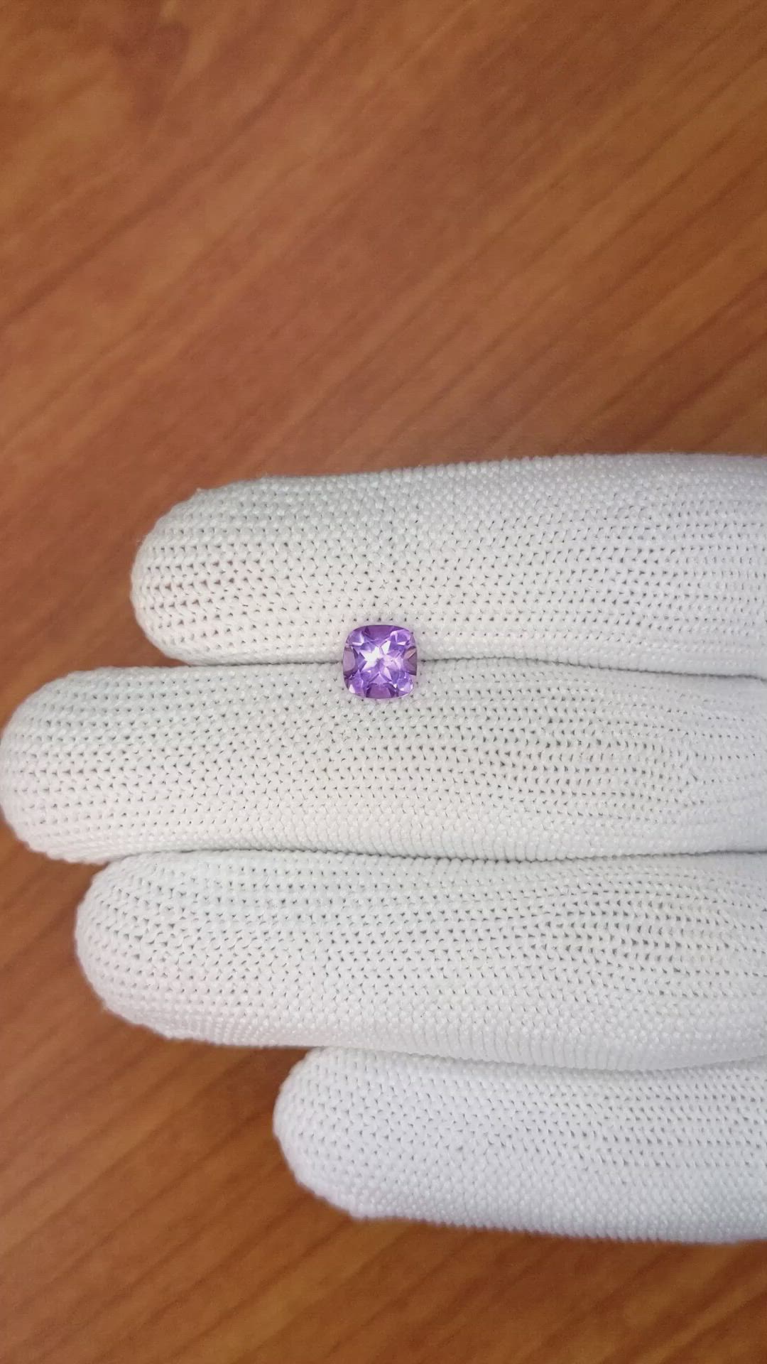 0.96 Ct. Purple Amethyst from Ceylon (Sri Lanka) Size Video