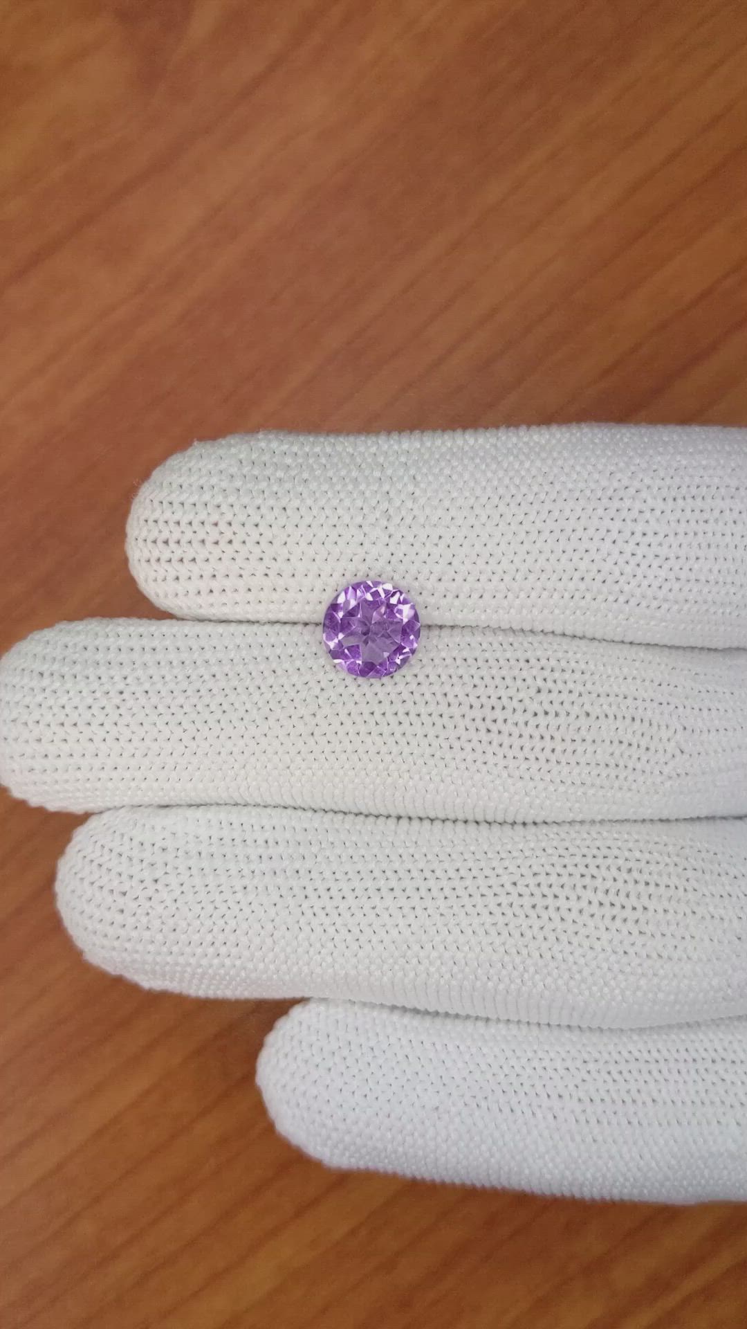 1.72 Ct. Purple Amethyst from Ceylon (Sri Lanka) Size Video