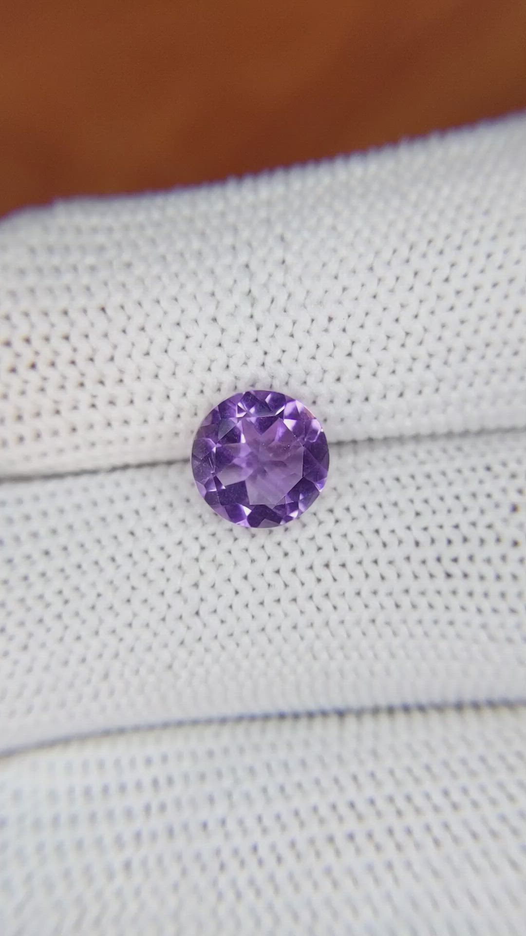 1.72 Ct. Purple Amethyst from Ceylon (Sri Lanka) Size Video