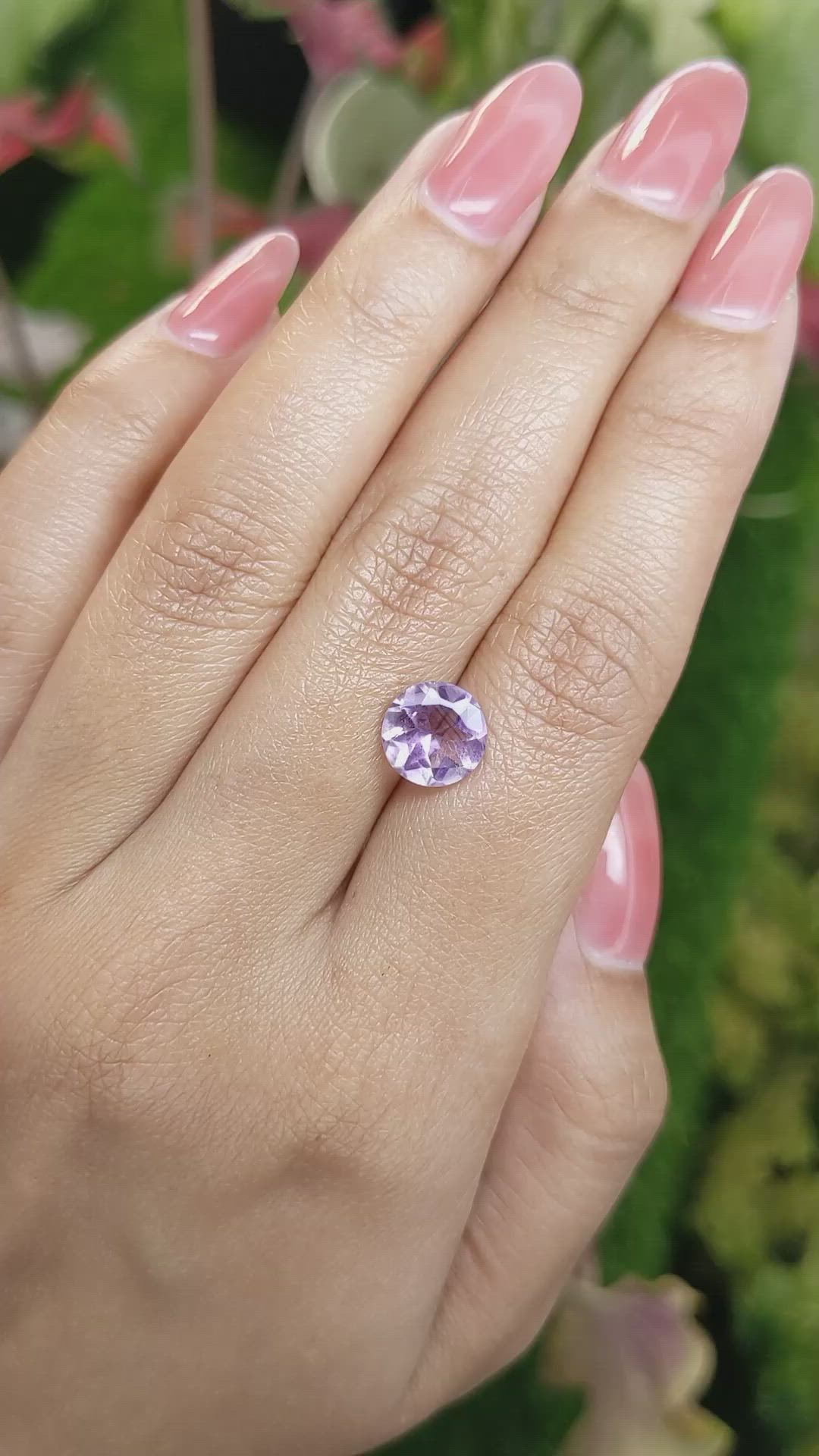2.01 Ct. Purple Amethyst from Ceylon (Sri Lanka) Size Video