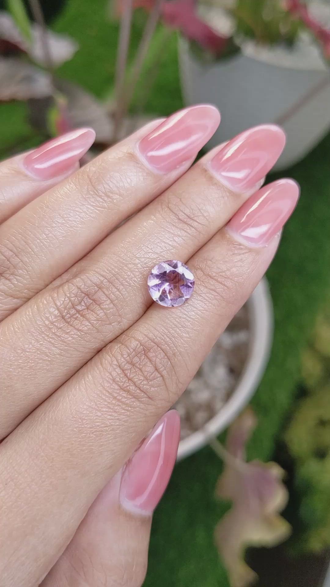 2.01 Ct. Purple Amethyst from Ceylon (Sri Lanka) Size Video