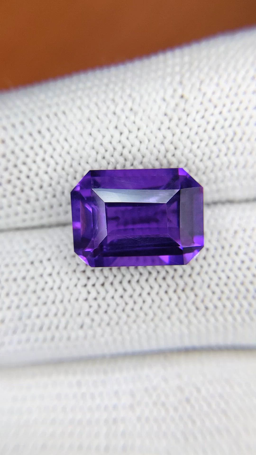 8.78 Ct. Purple Amethyst from Ceylon (Sri Lanka) Size Video