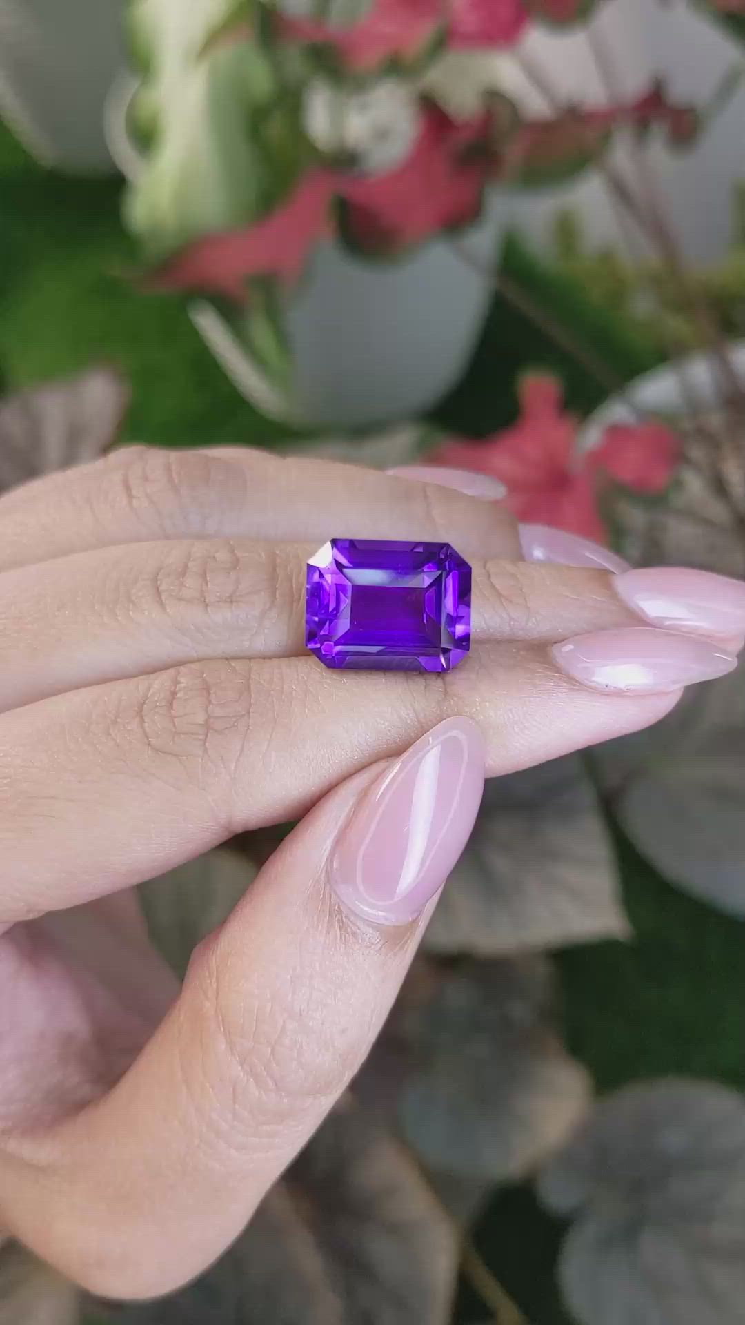 11.22 Ct. Purple Amethyst from Ceylon (Sri Lanka) Size Video