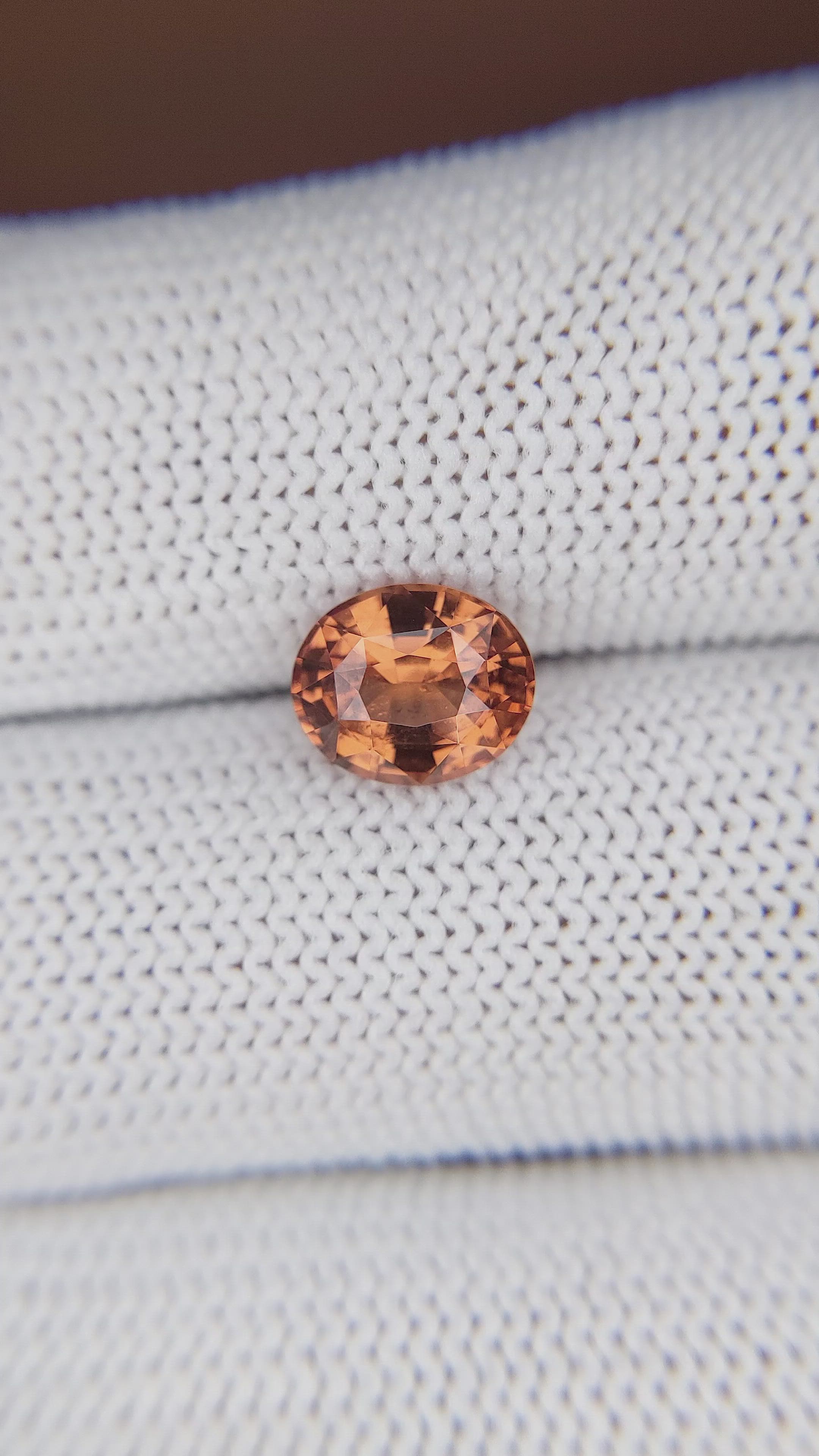 2.26 Ct. Orange Spessartite Garnet from Tanzania Size Video