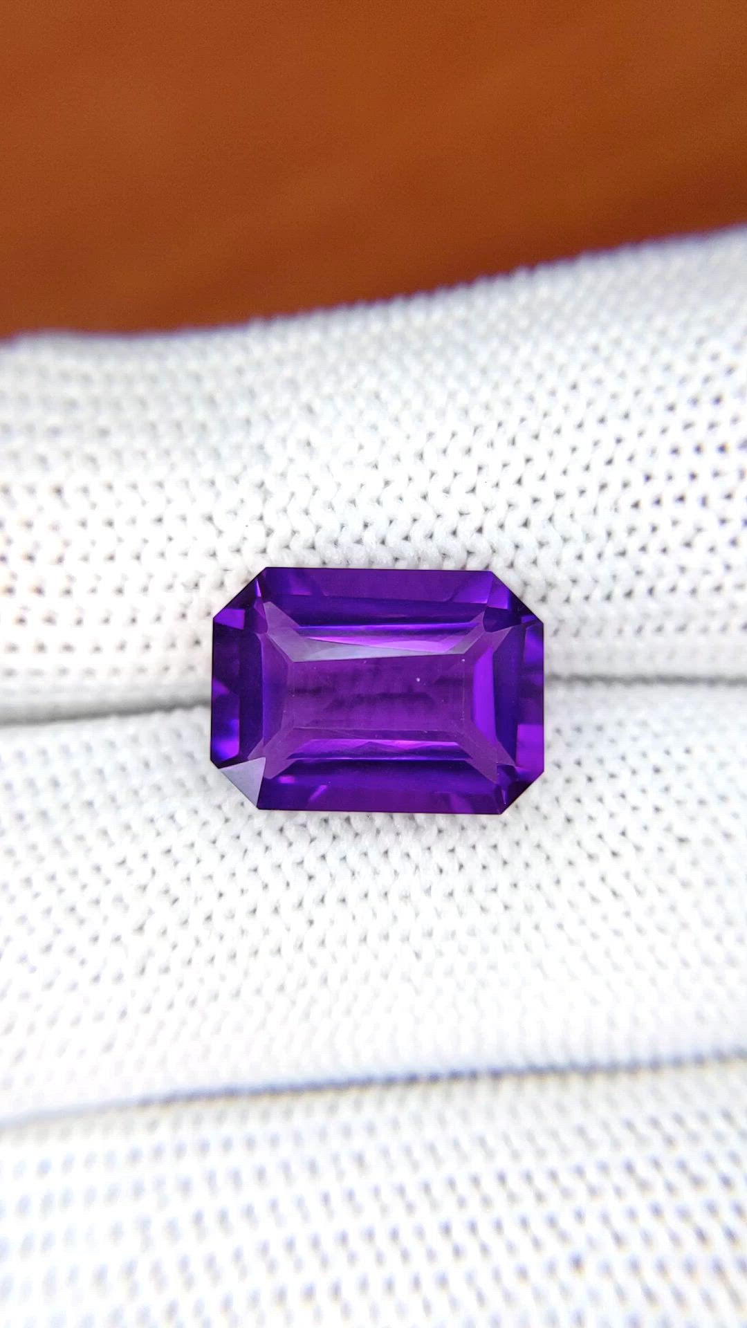 6.32 Ct. Purple Amethyst from Ceylon (Sri Lanka) Size Video