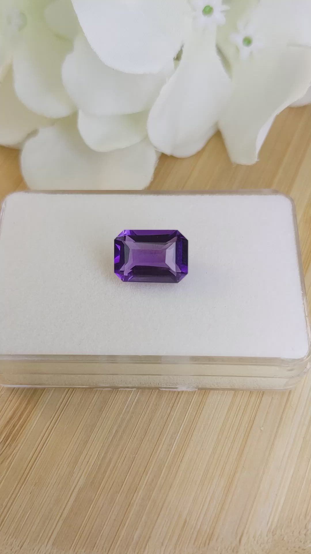 4.99 Ct. Purple Amethyst from Ceylon (Sri Lanka) Size Video