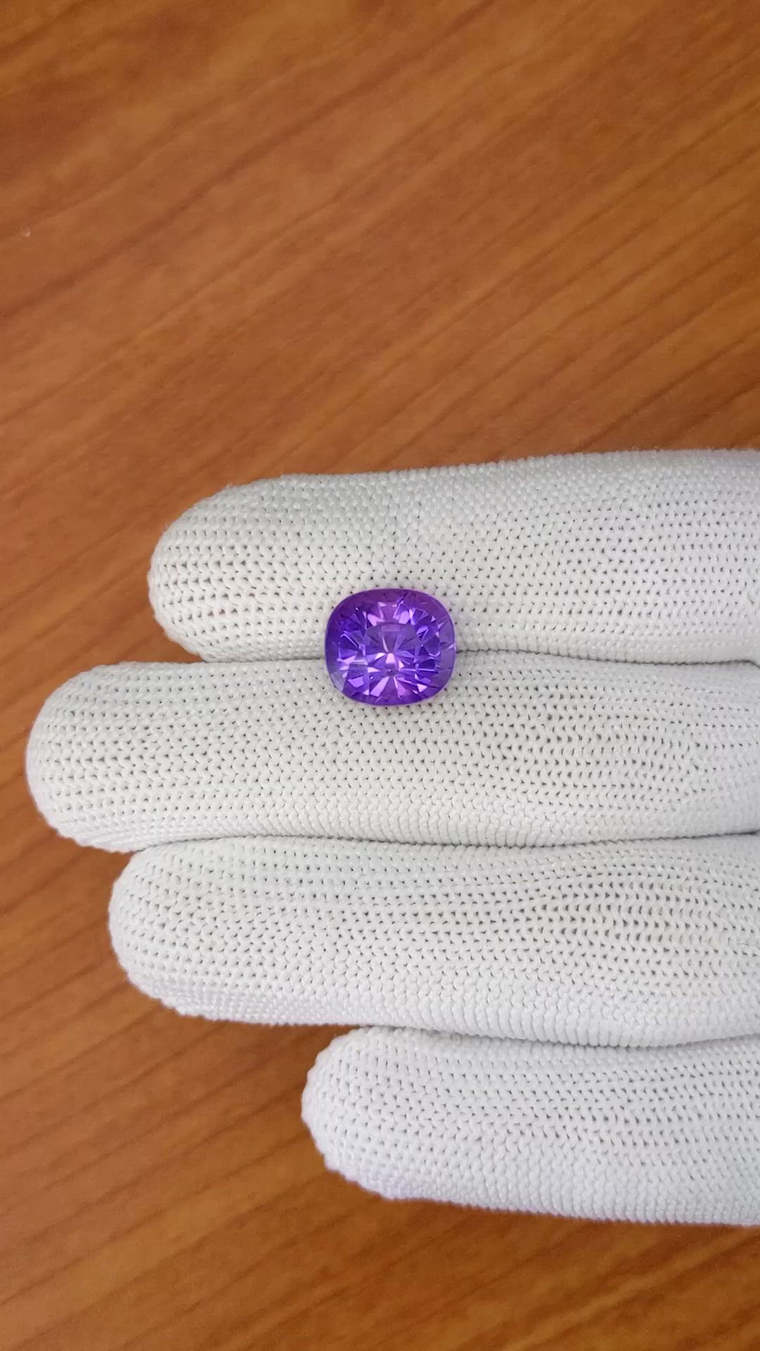 6.31 Ct. Purple Amethyst from Madagascar Size Video