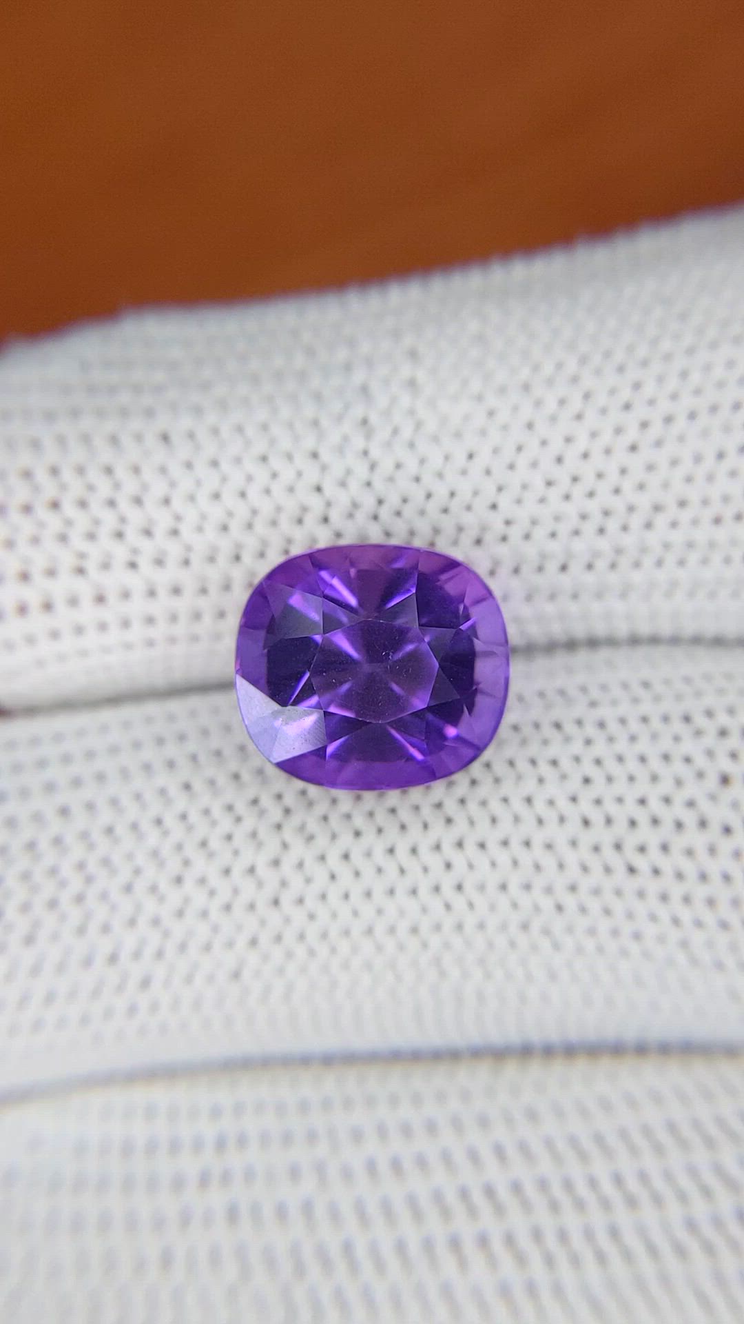 6.31 Ct. Purple Amethyst from Madagascar Size Video