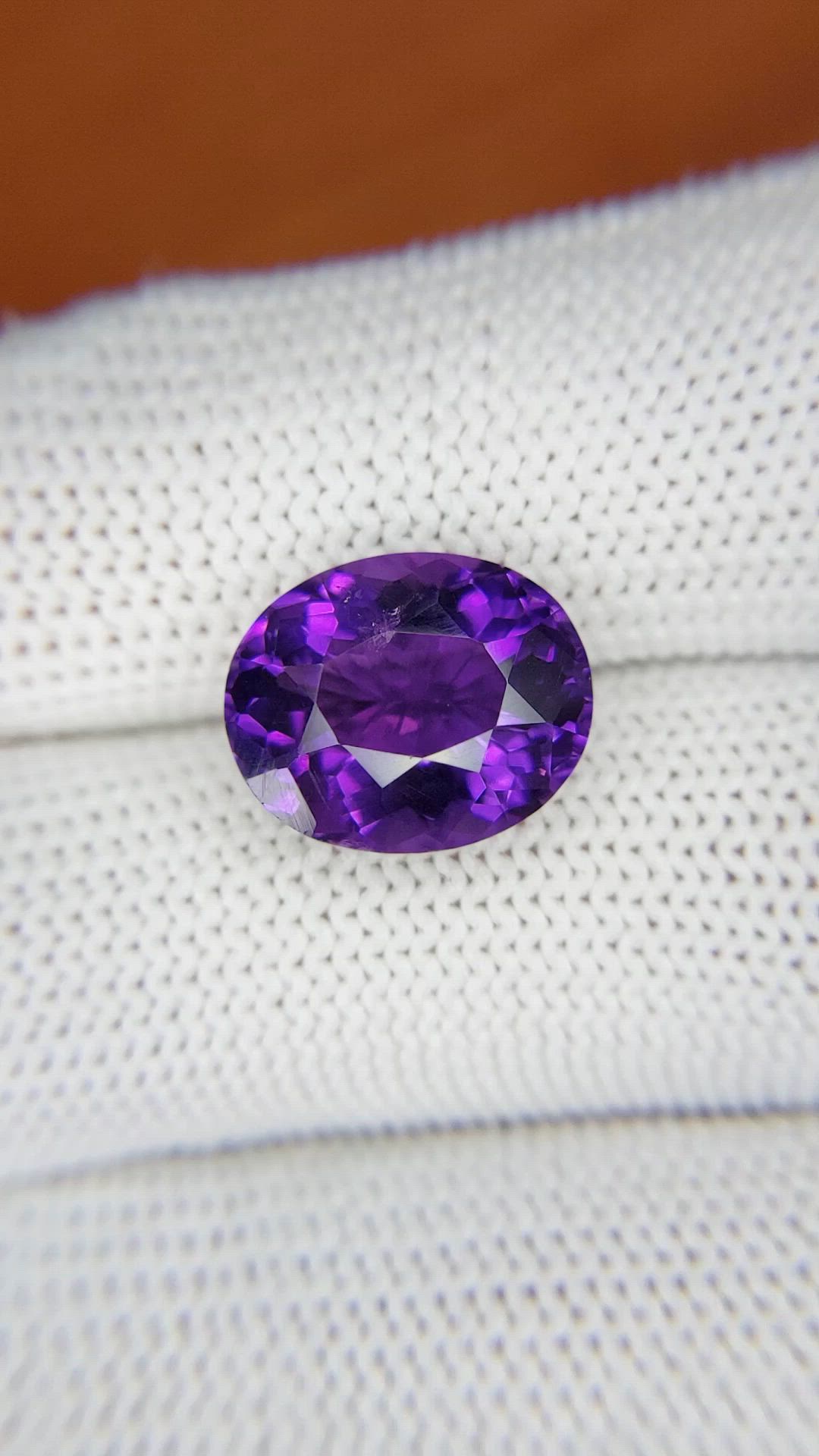 5.42 Ct. Purple Amethyst from Madagascar Size Video