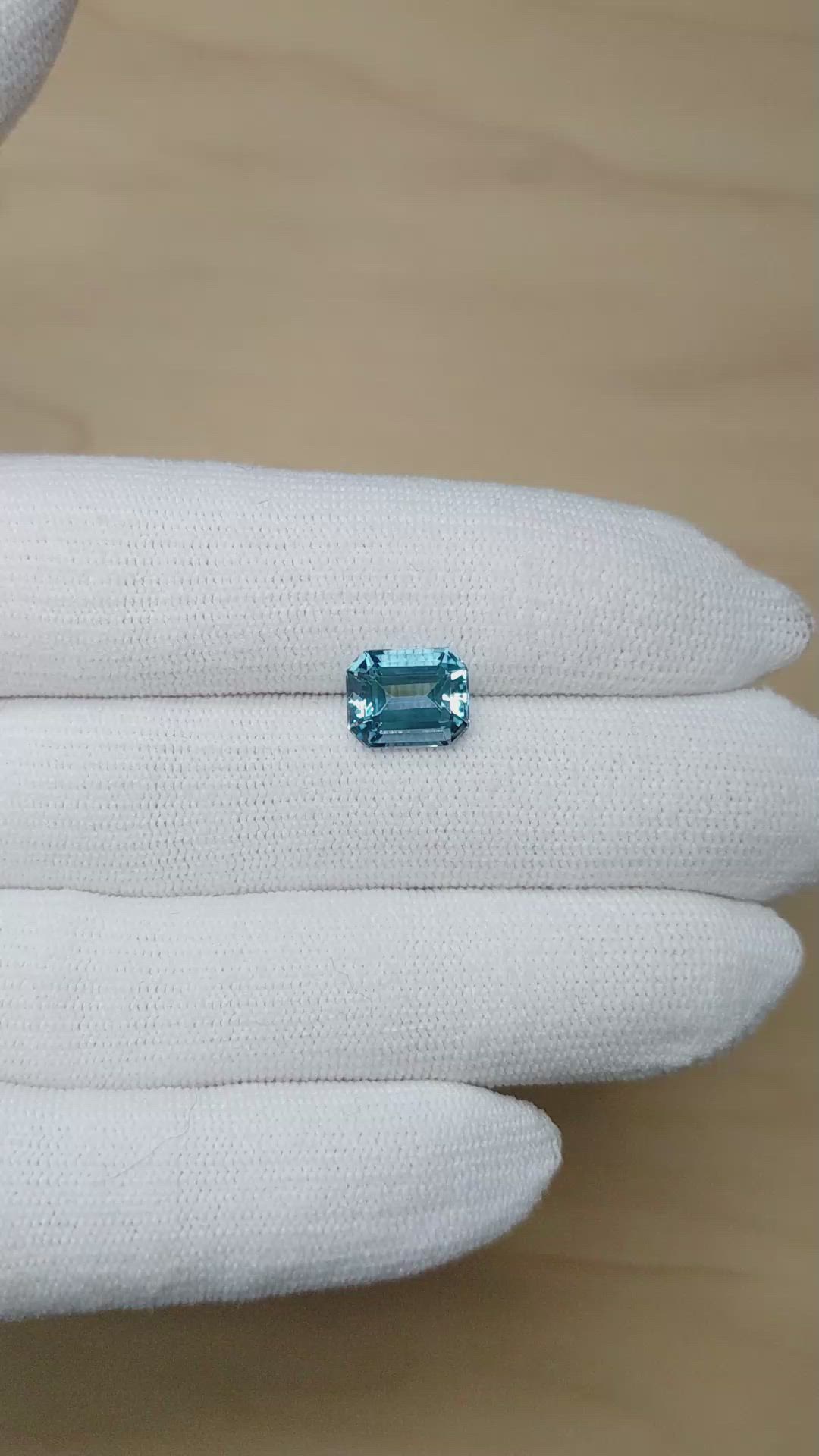 2.81 Ct. Blue Aquamarine Size Video