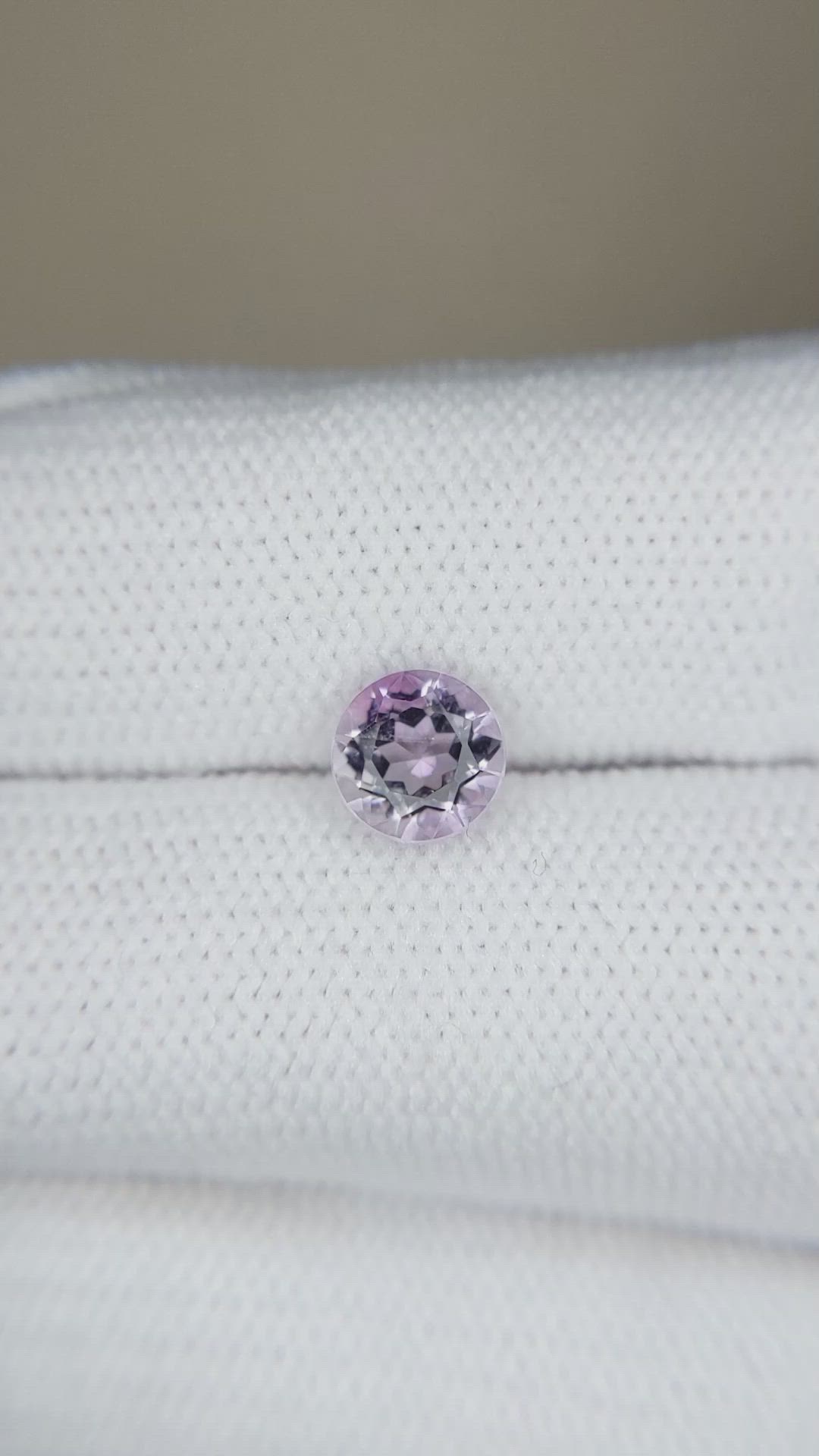 0.93 Ct. Purple Amethyst from Brazil Size Video