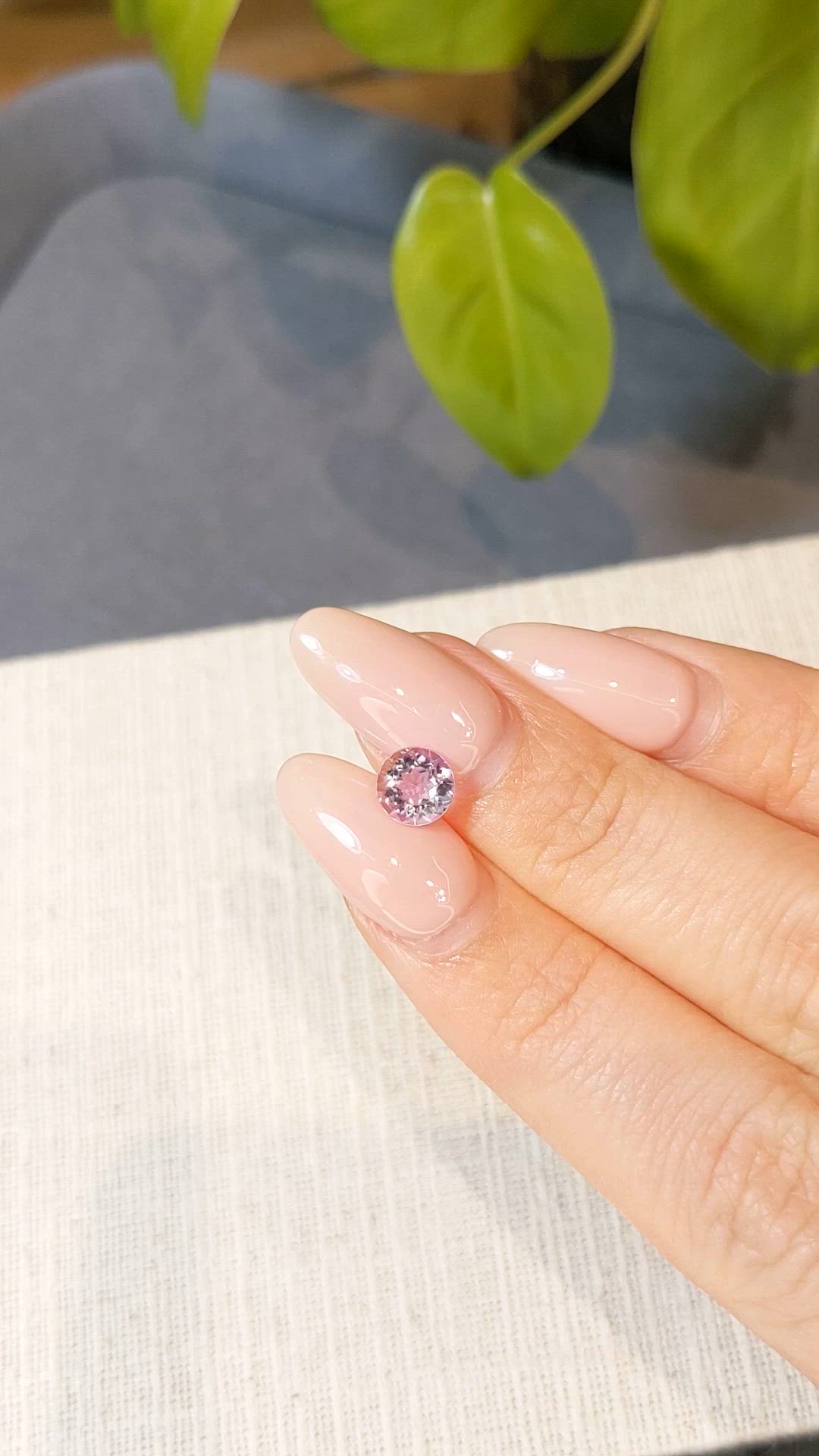0.93 Ct. Purple Amethyst from Brazil Size Video