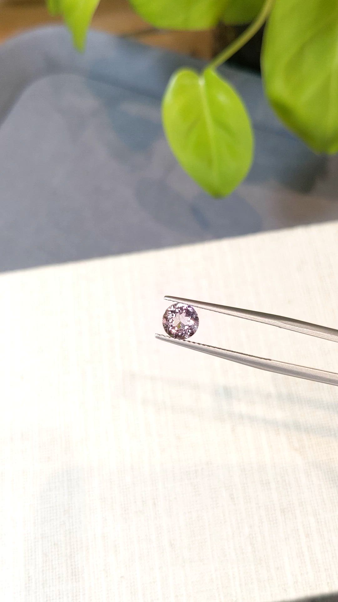 0.93 Ct. Purple Amethyst from Brazil Size Video