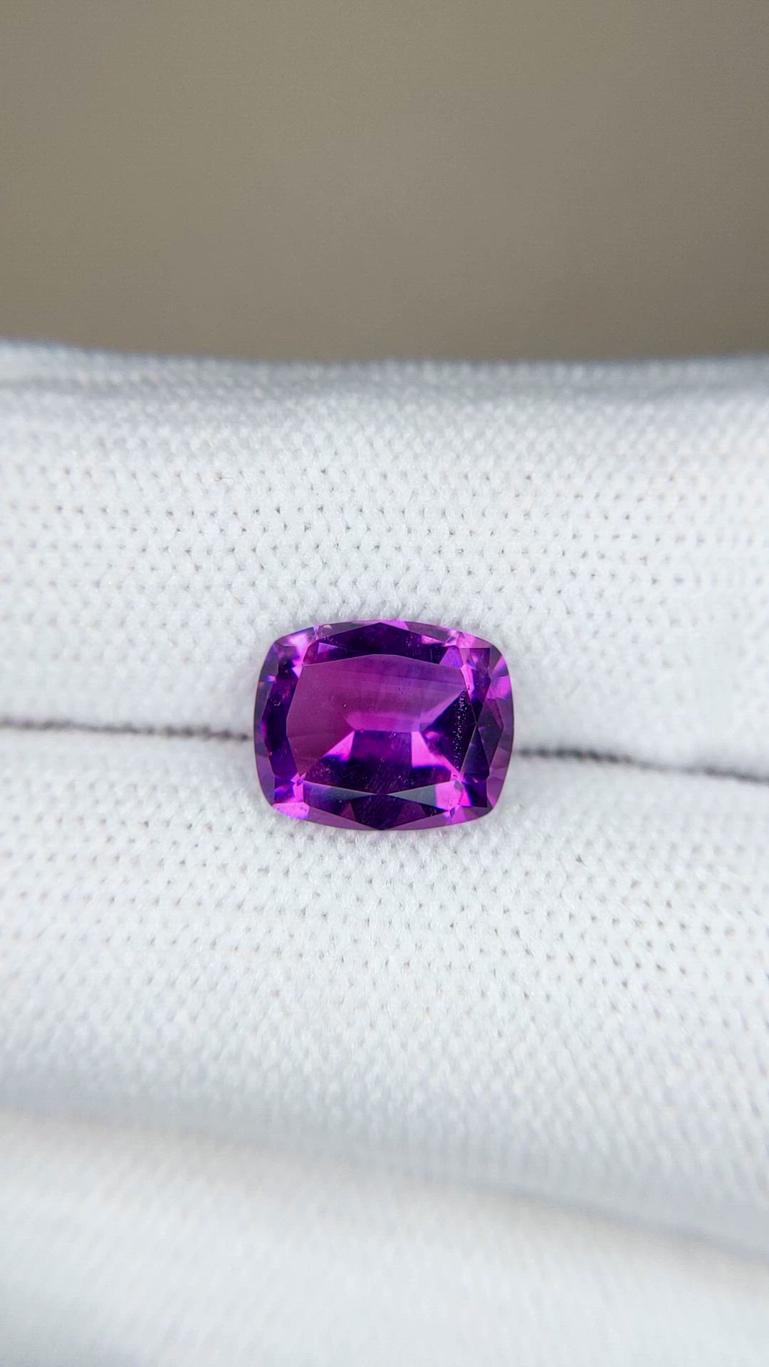 2.42 Ct. Purple Amethyst from Brazil Size Video