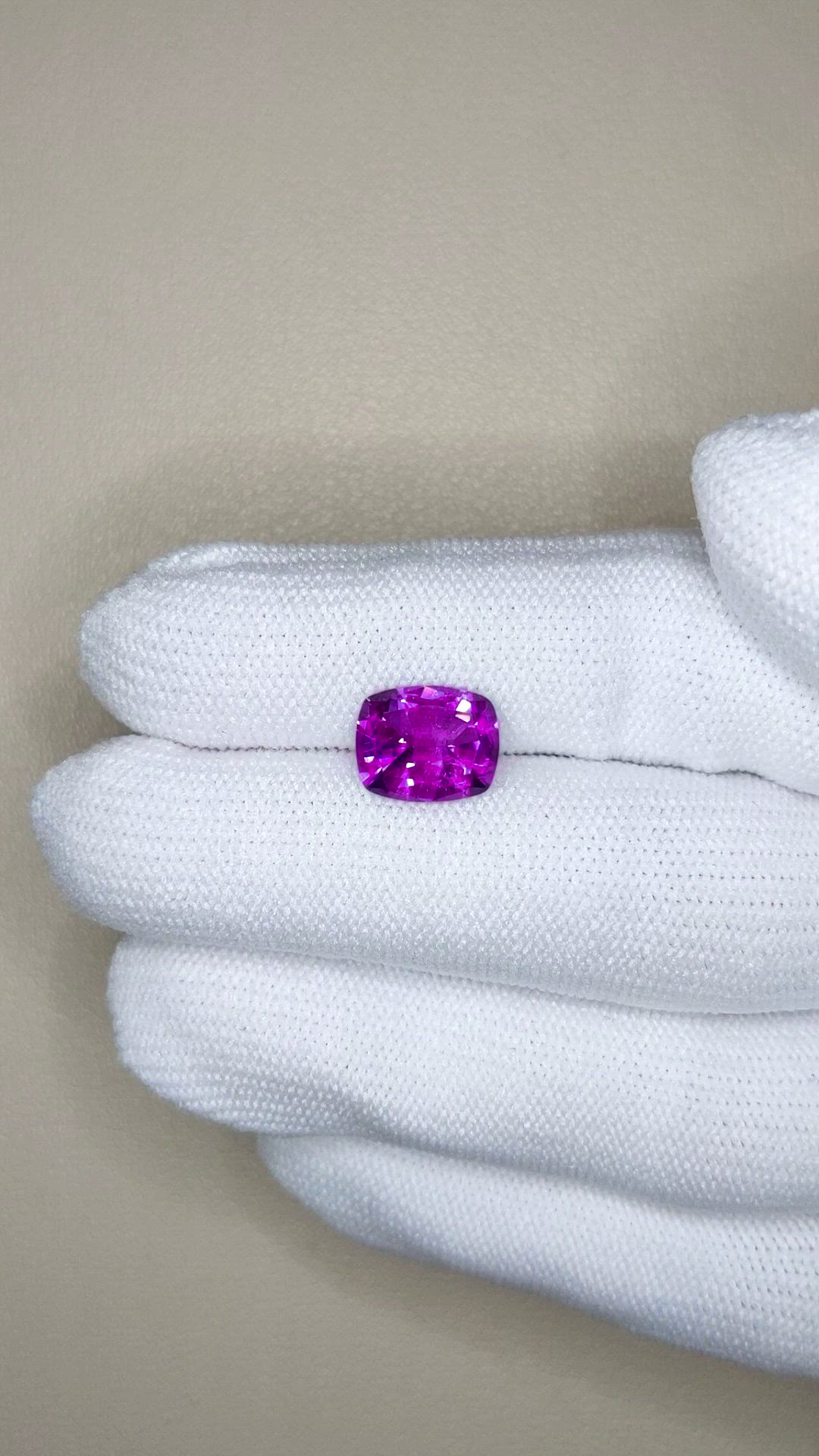 2.42 Ct. Purple Amethyst from Brazil Size Video