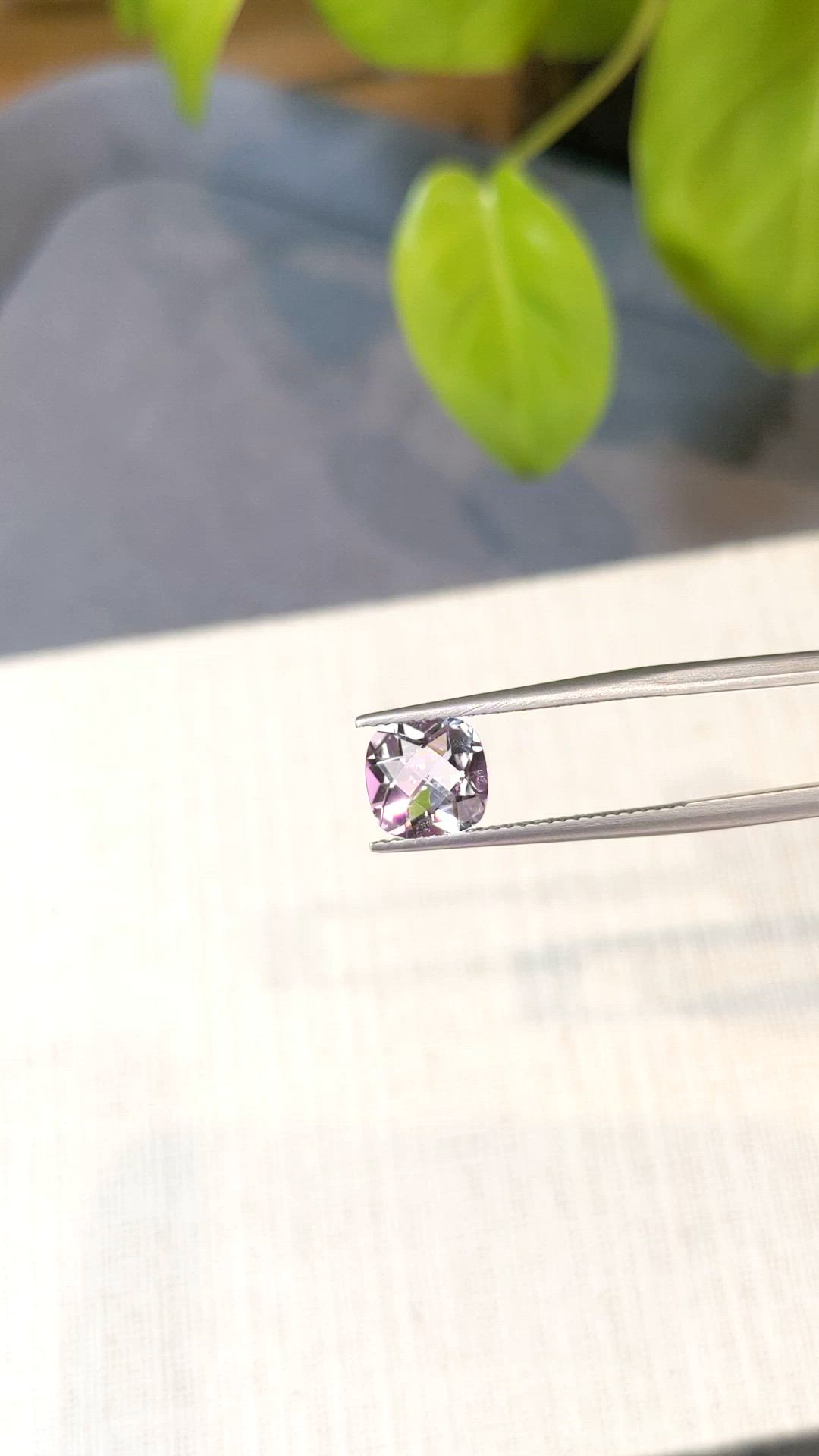 1.68 Ct. Purple Amethyst from Brazil Size Video