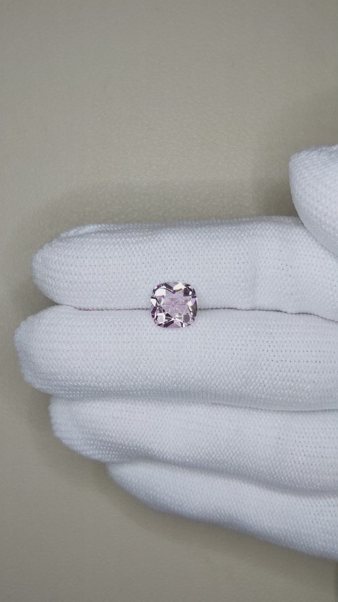 1.68 Ct. Purple Amethyst from Brazil Size Video