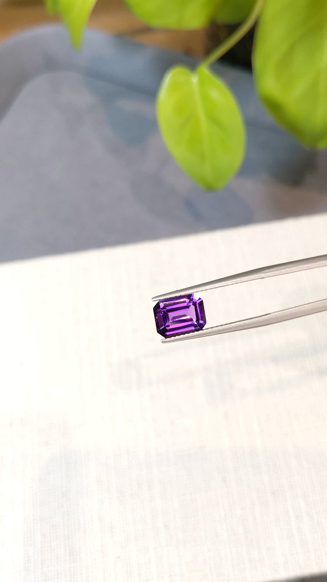1.91 Ct. Purple Amethyst from Brazil Size Video
