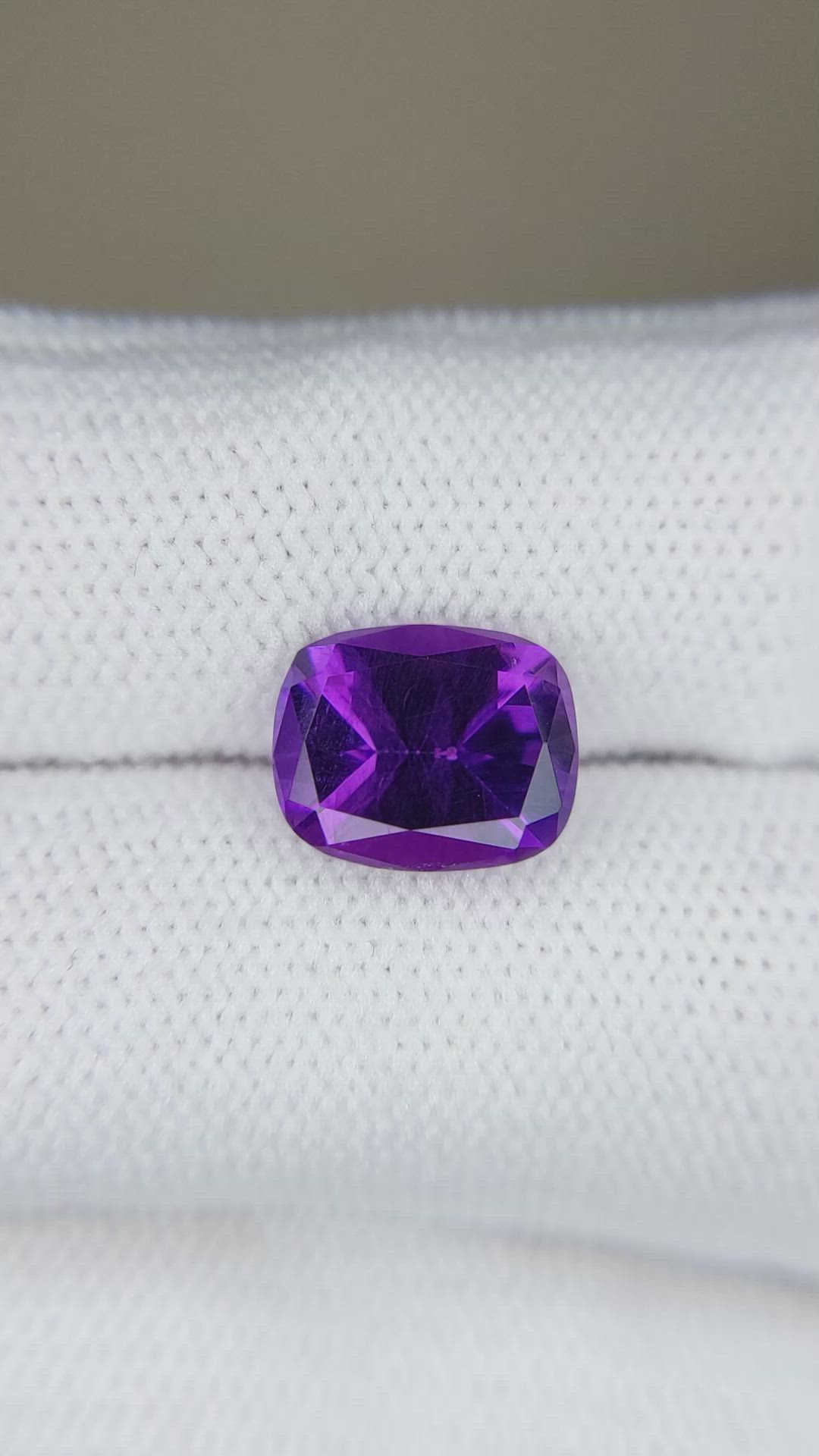 2.40 Ct. Purple Amethyst from Brazil Size Video
