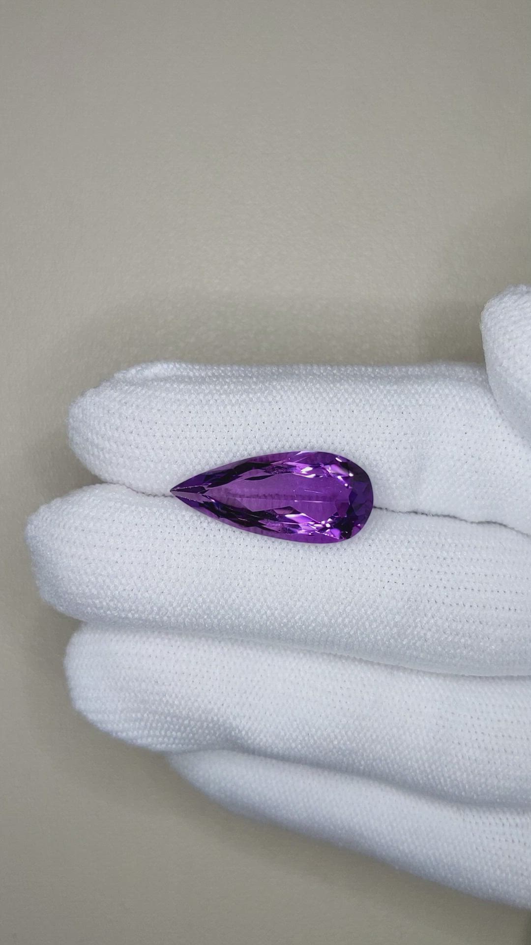 7.79 Ct. Purple Amethyst from Brazil Size Video