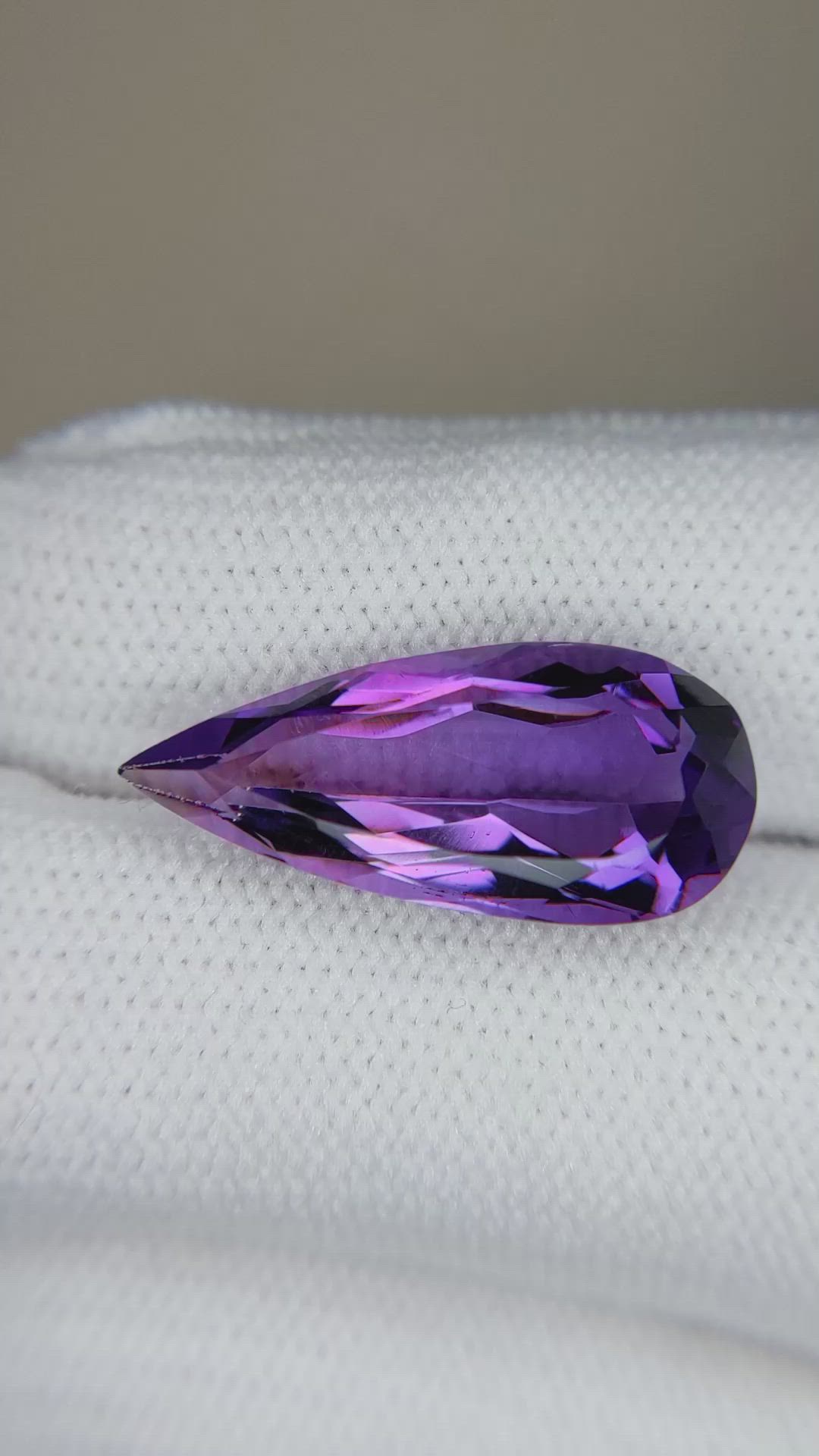 7.79 Ct. Purple Amethyst from Brazil Size Video