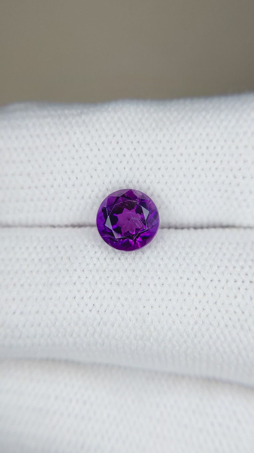 1.16 Ct. Purple Amethyst from Brazil Size Video